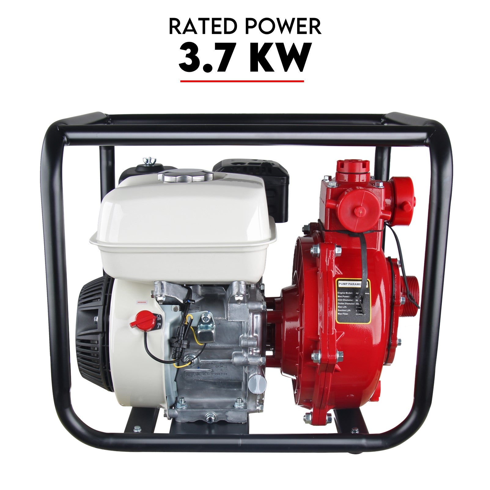 Honda GP200 6.5HP High-Pressure Water Pump | 115m Max Head | Twin Impeller by KingTech