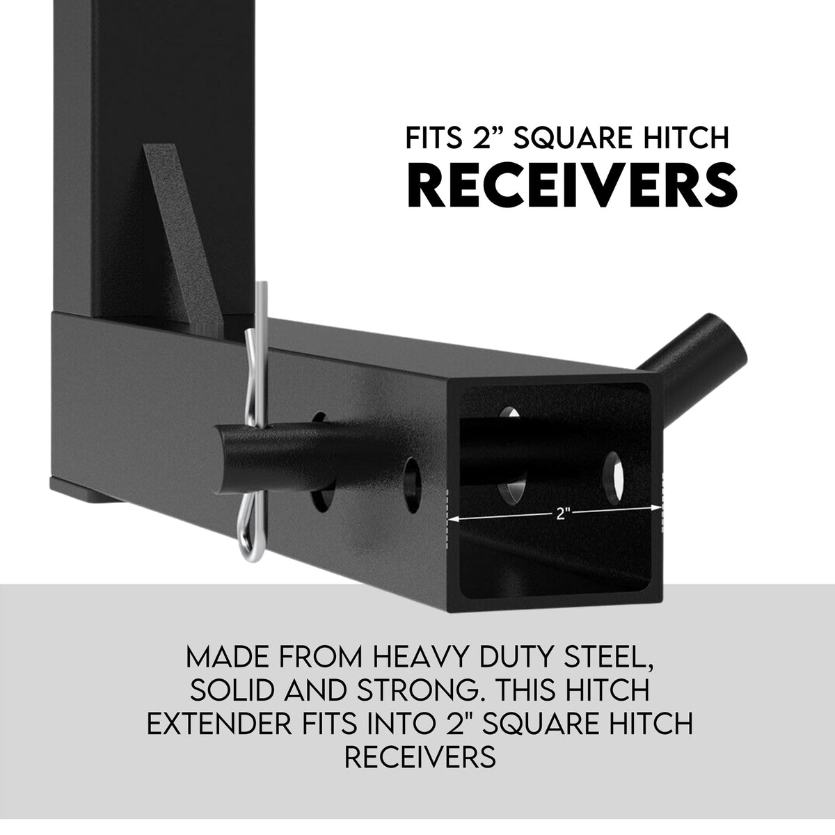 Fiernero Tow Bar Ladder Rack | Adjustable Rear Hitch Mount (50mm) for Utes & Dual Cabs