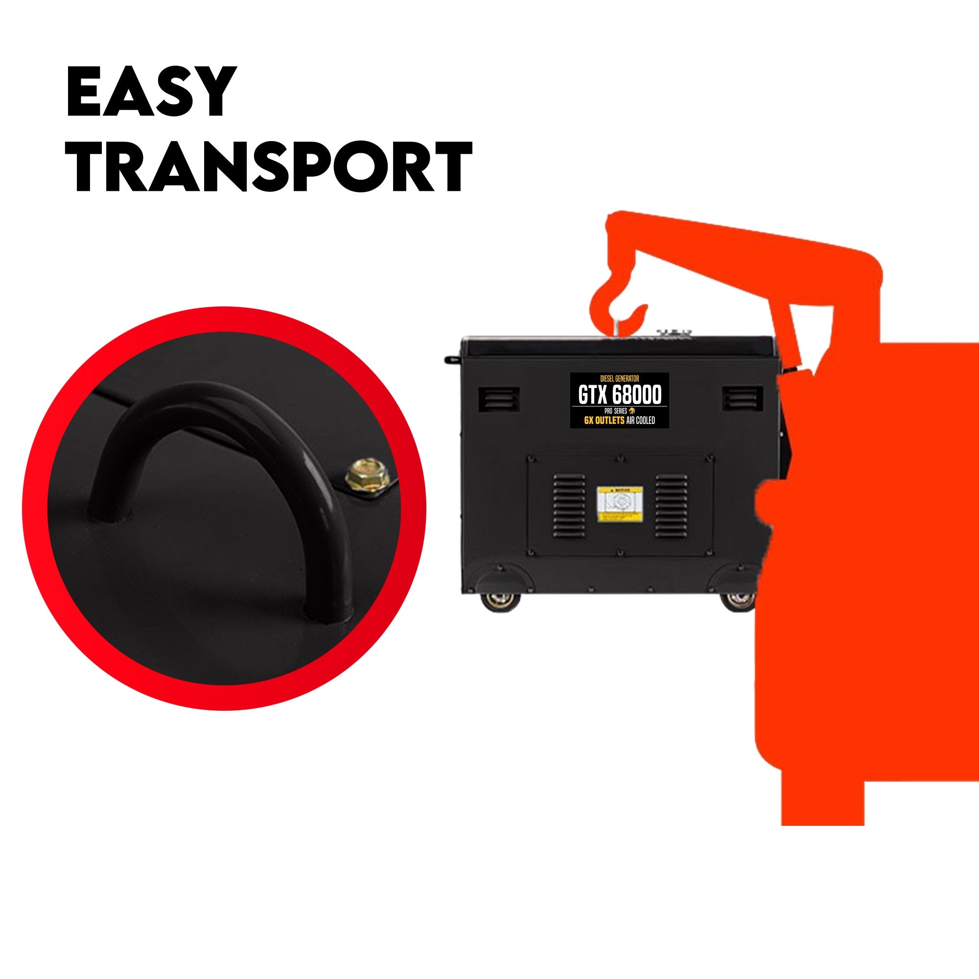 Portable Diesel Generator - Silent 8.4Kva GTX68000