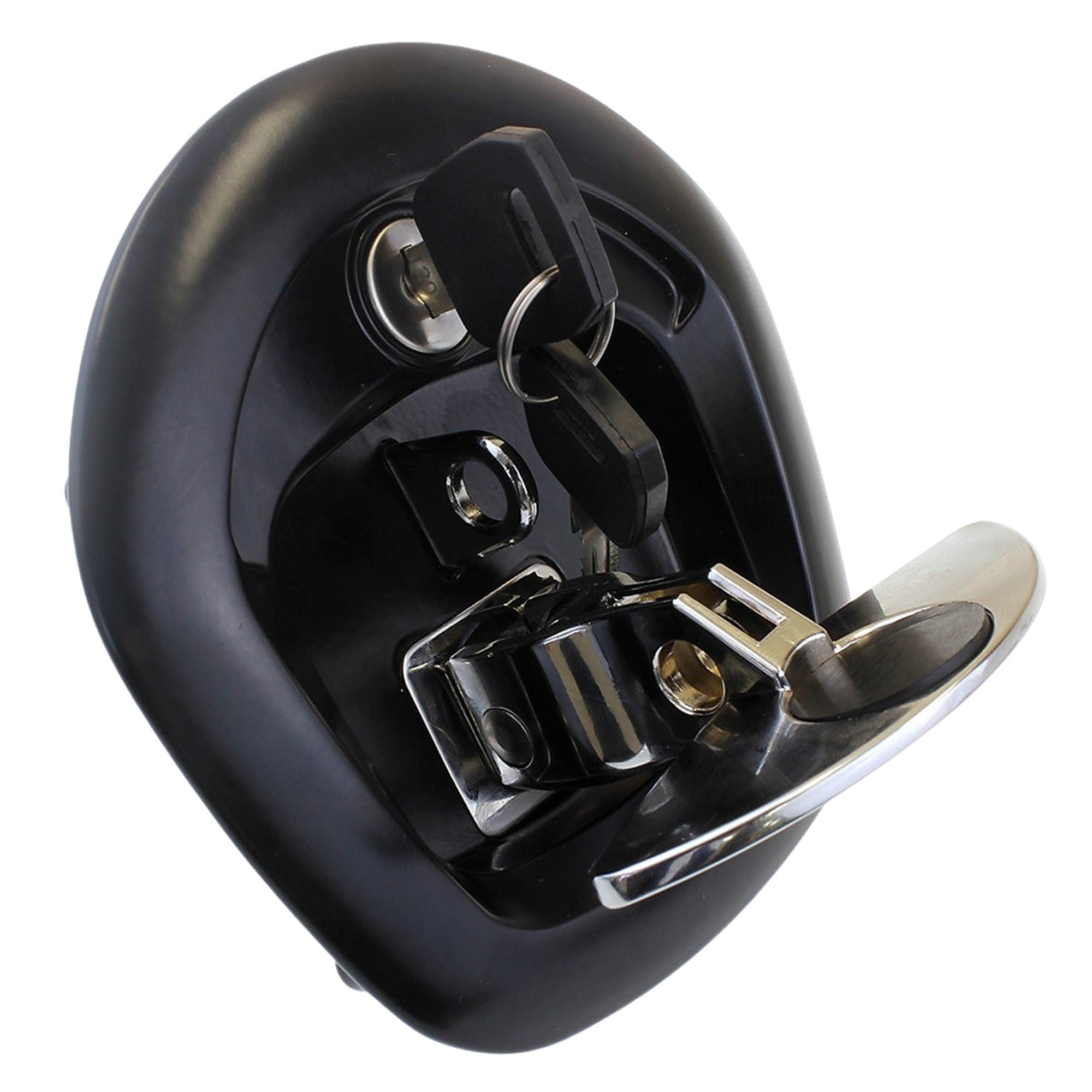 Dual locking enhanced security for being both padlock and barrel locked