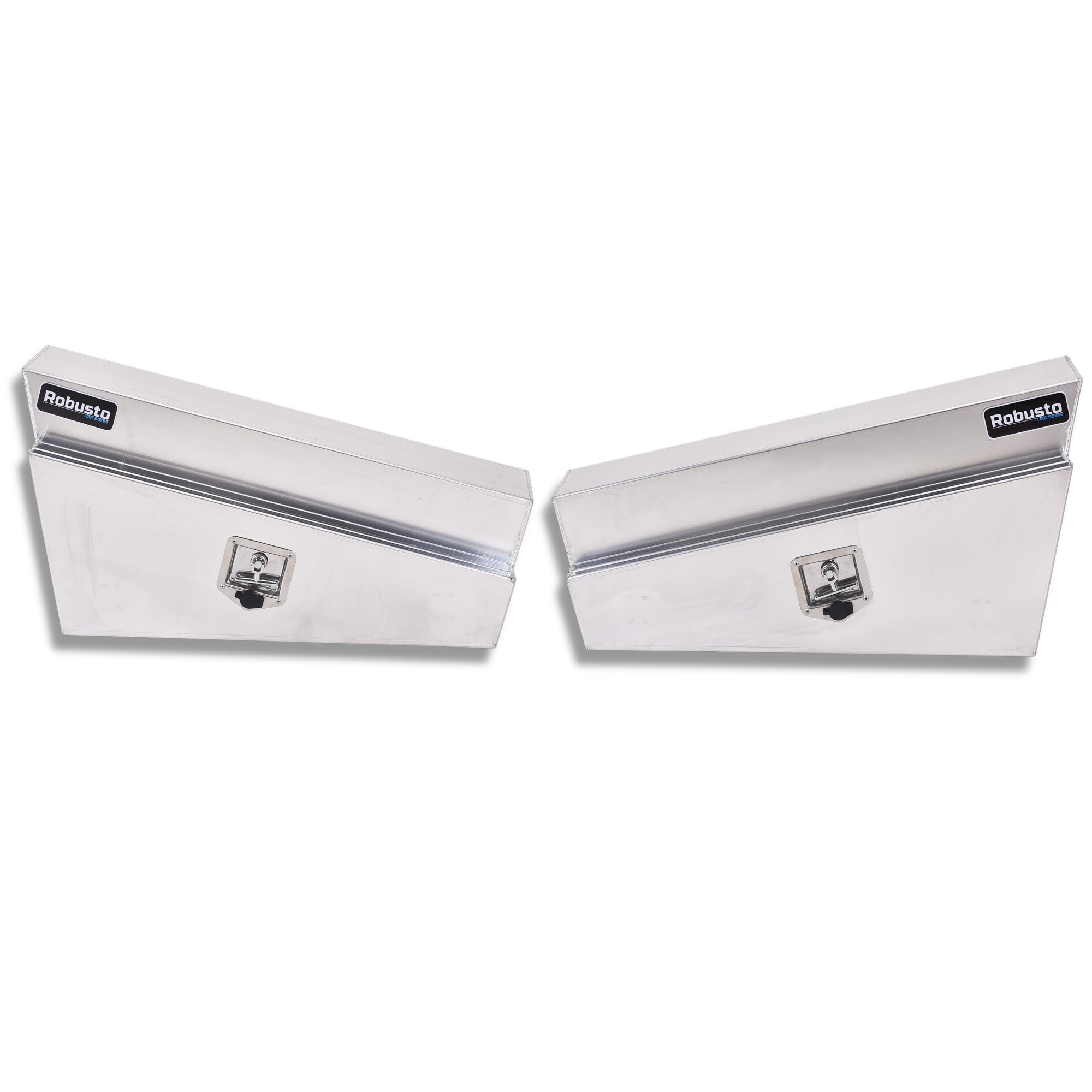 Tapered ALUMINIUM UNDER TRAY BODY TOOLBOXES UNDER 900mm TOOL BOX 4WD 4X4 FLAT