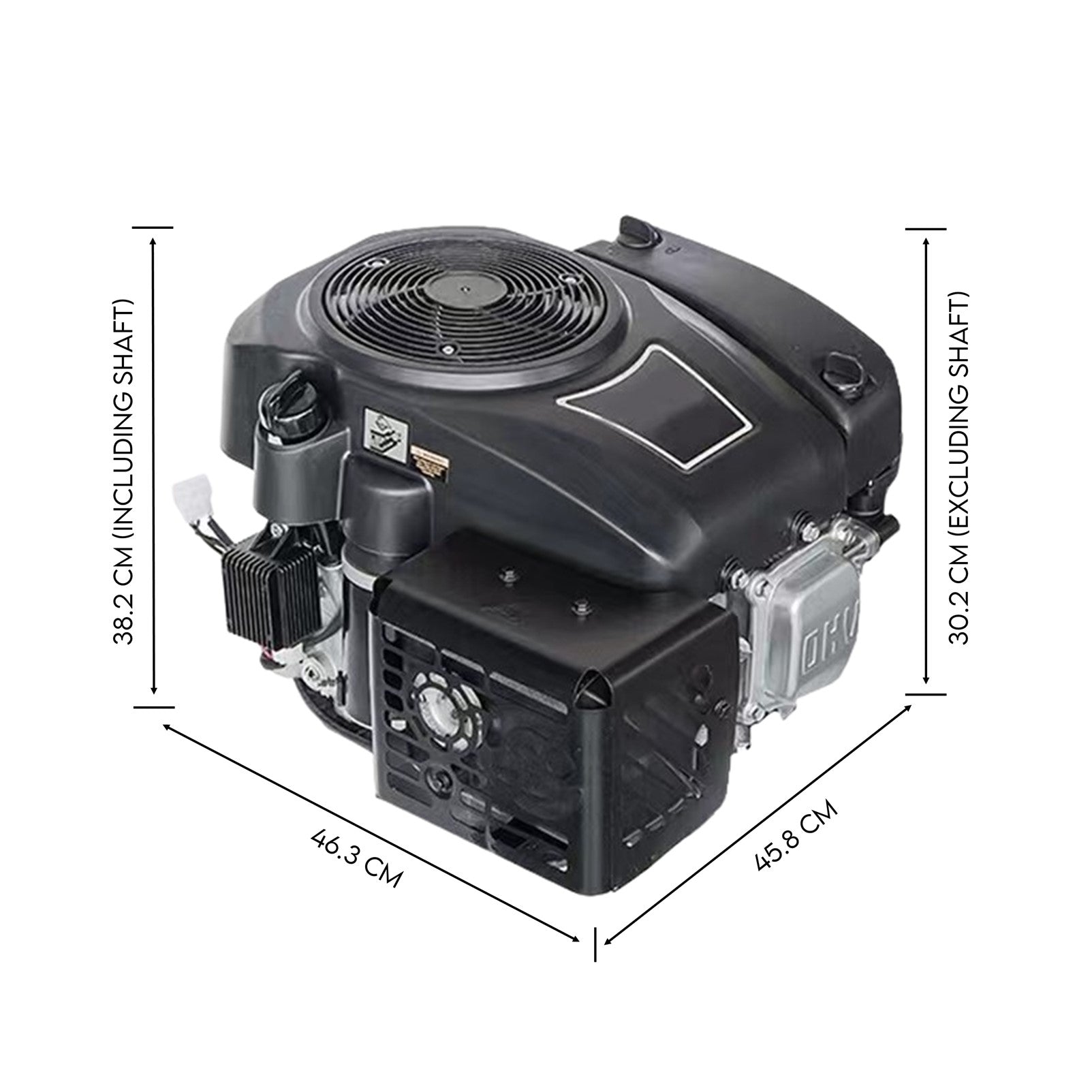 KingTech 16HP Vertical Shaft Engine | 450cc 4-Stroke OHV | Cast-Iron Bore Electric Start Motor