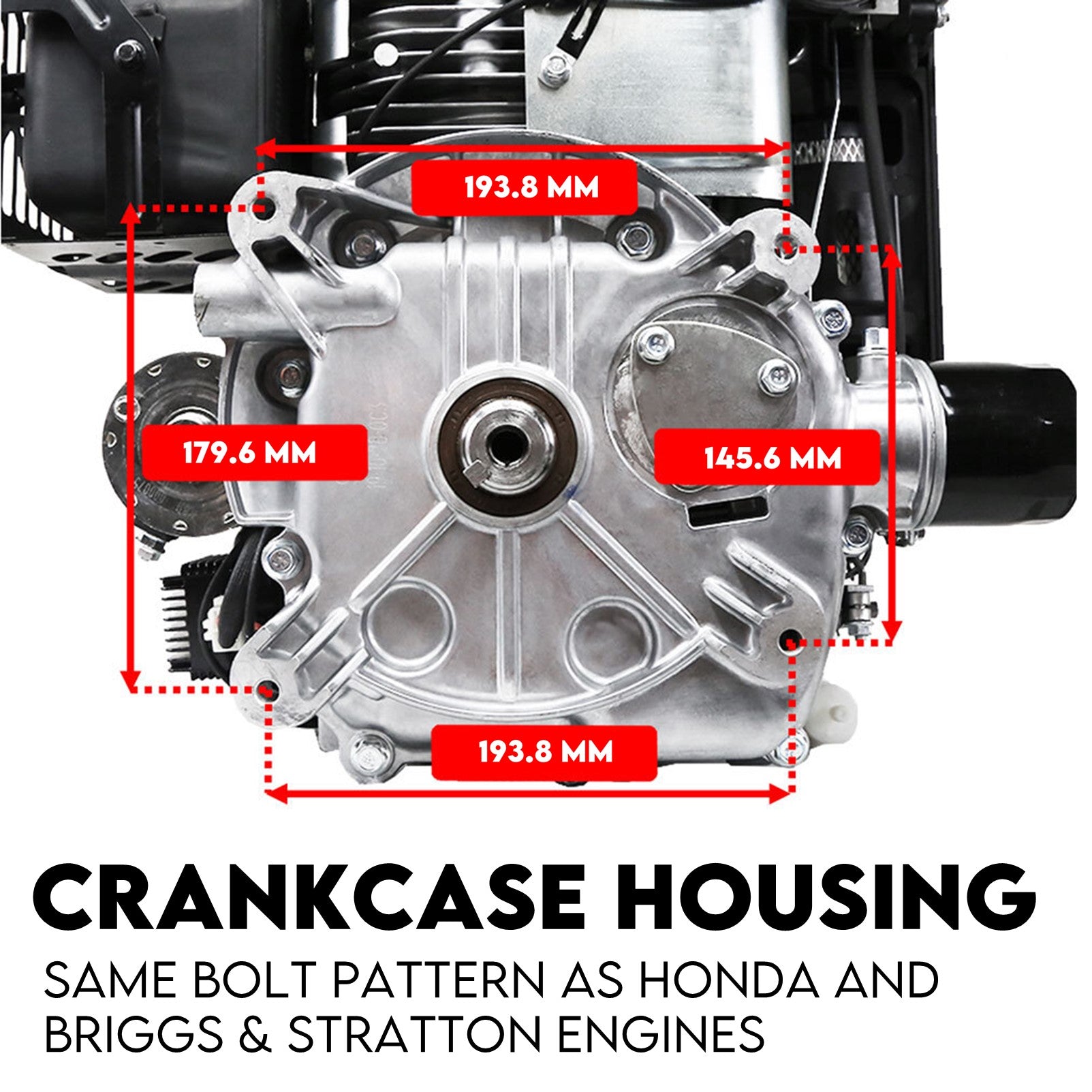 KingTech 18HP Vertical Shaft Engine | 550cc 4-Stroke OHV | Electric Start Motor Cast-Iron Bore