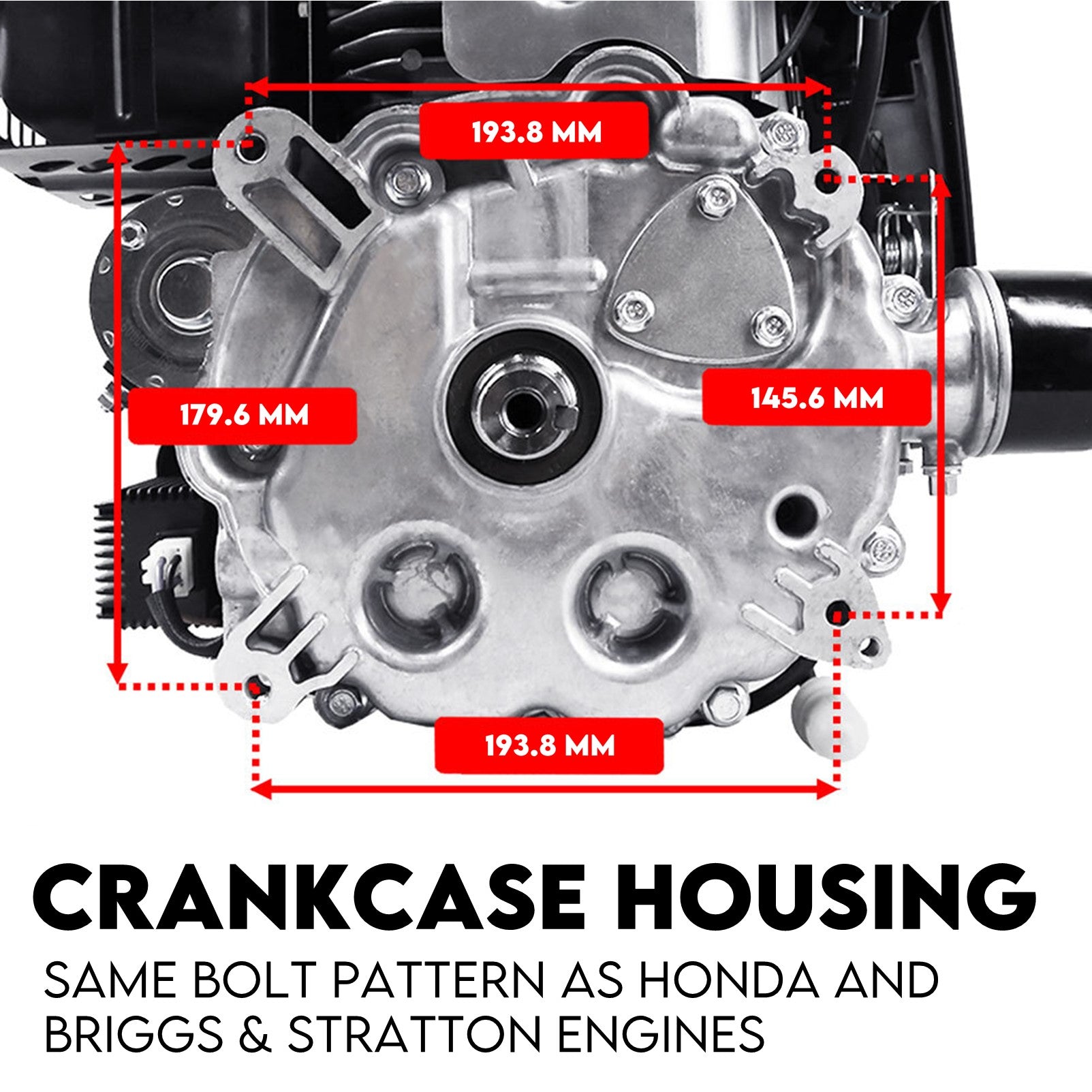 KingTech 16HP Vertical Shaft Engine | 450cc 4-Stroke OHV | Cast-Iron Bore Electric Start Motor