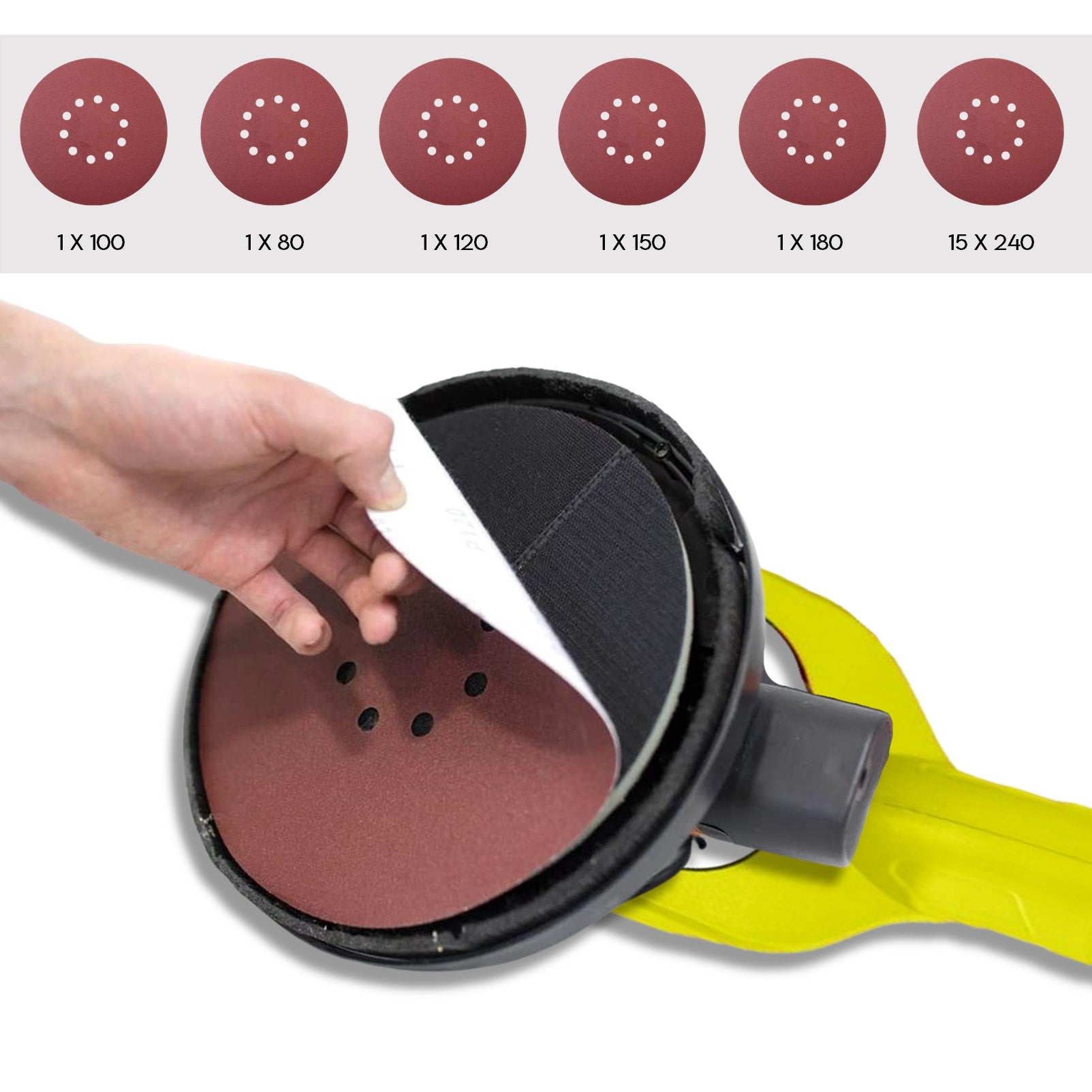 KingTech 2000W Drywall Sander Foldable 170cm Handle | Built-in LED Light | 98% Dust Absorption