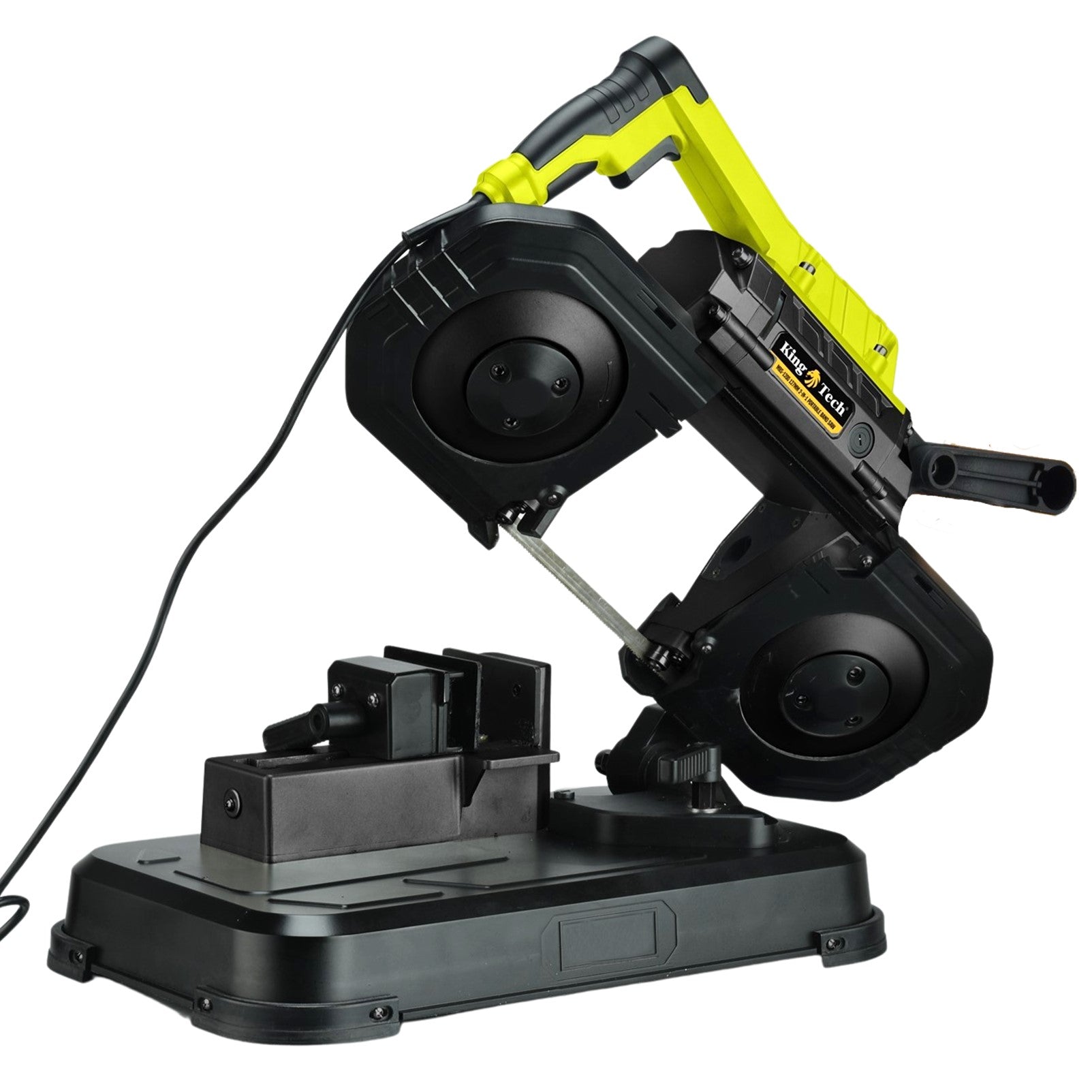 KingTech 1200W Portable Metal Band Saw | 127mm Cut-Off Capacity | Incl. Bench Stand
