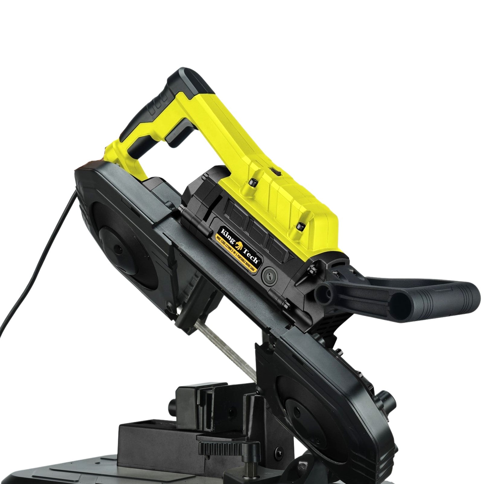 KingTech 1200W Portable Metal Band Saw | 127mm Cut-Off Capacity | Incl. Bench Stand