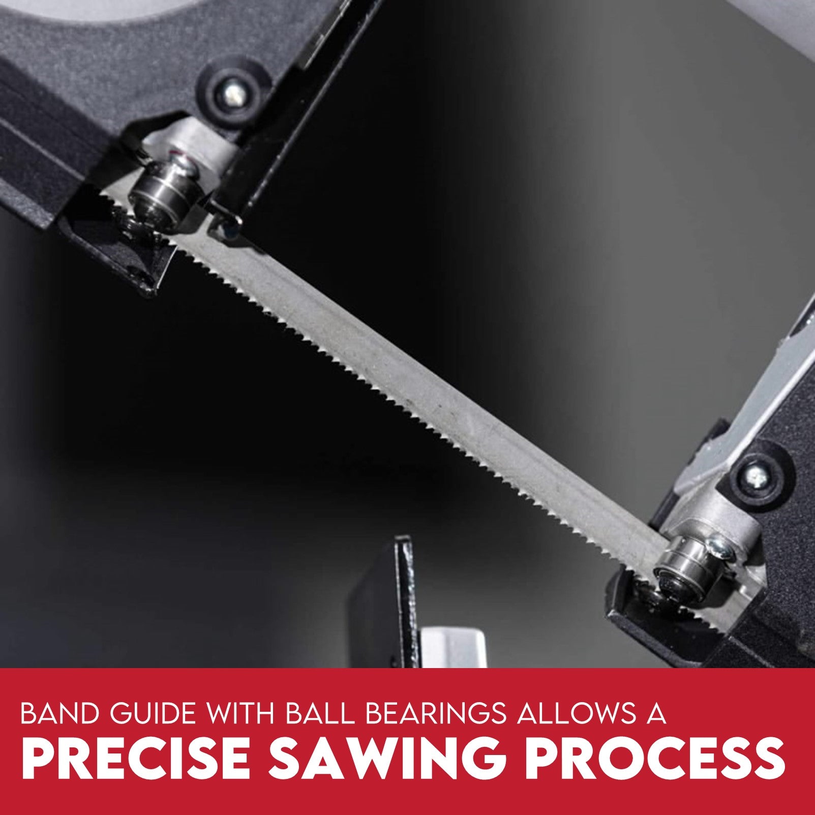 KingTech 1200W Portable Metal Band Saw | 127mm Cut-Off Capacity | Incl. Bench Stand