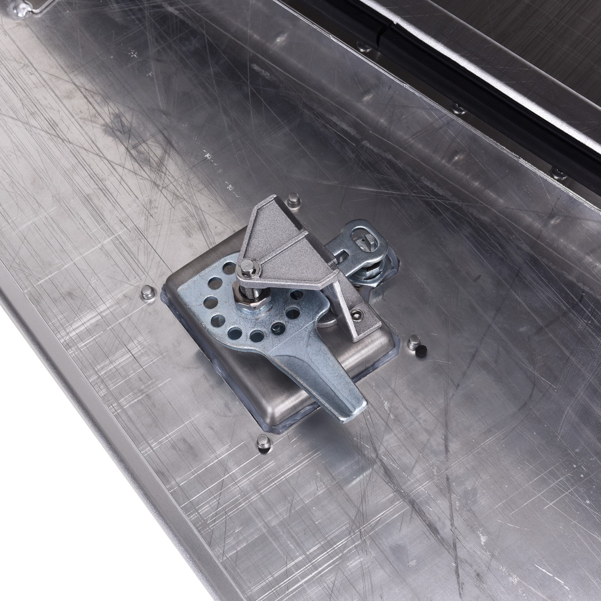 Corrosion - Resistant, Stainless Steel Construction with 3 keys per toolbox - Pair of Under Tray Undertray Tool Box Flat Aluminium Black Toolbox 600x260X400mm