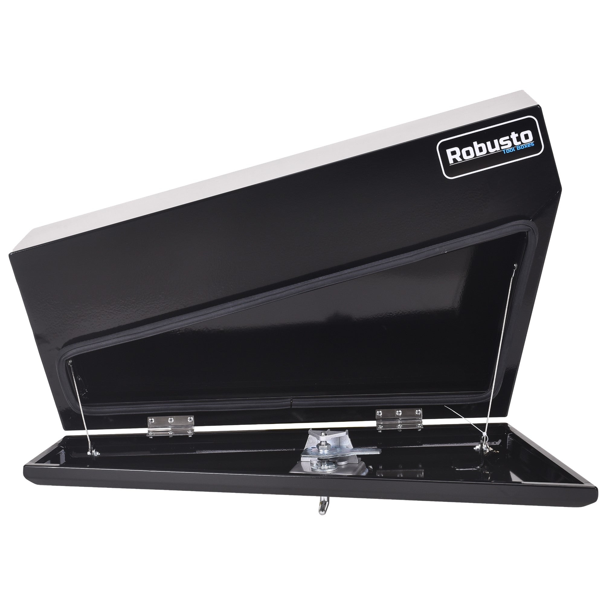 Pair of Under Tray Toolbox Tool Box Steel Truck Trailer Bed Box Underbody Black