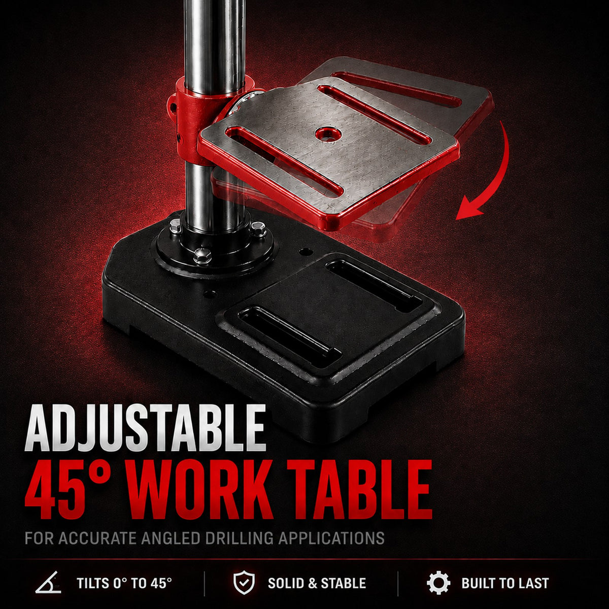 KingTech 450W Drill Press Bench Stand | 5 Variable Speed