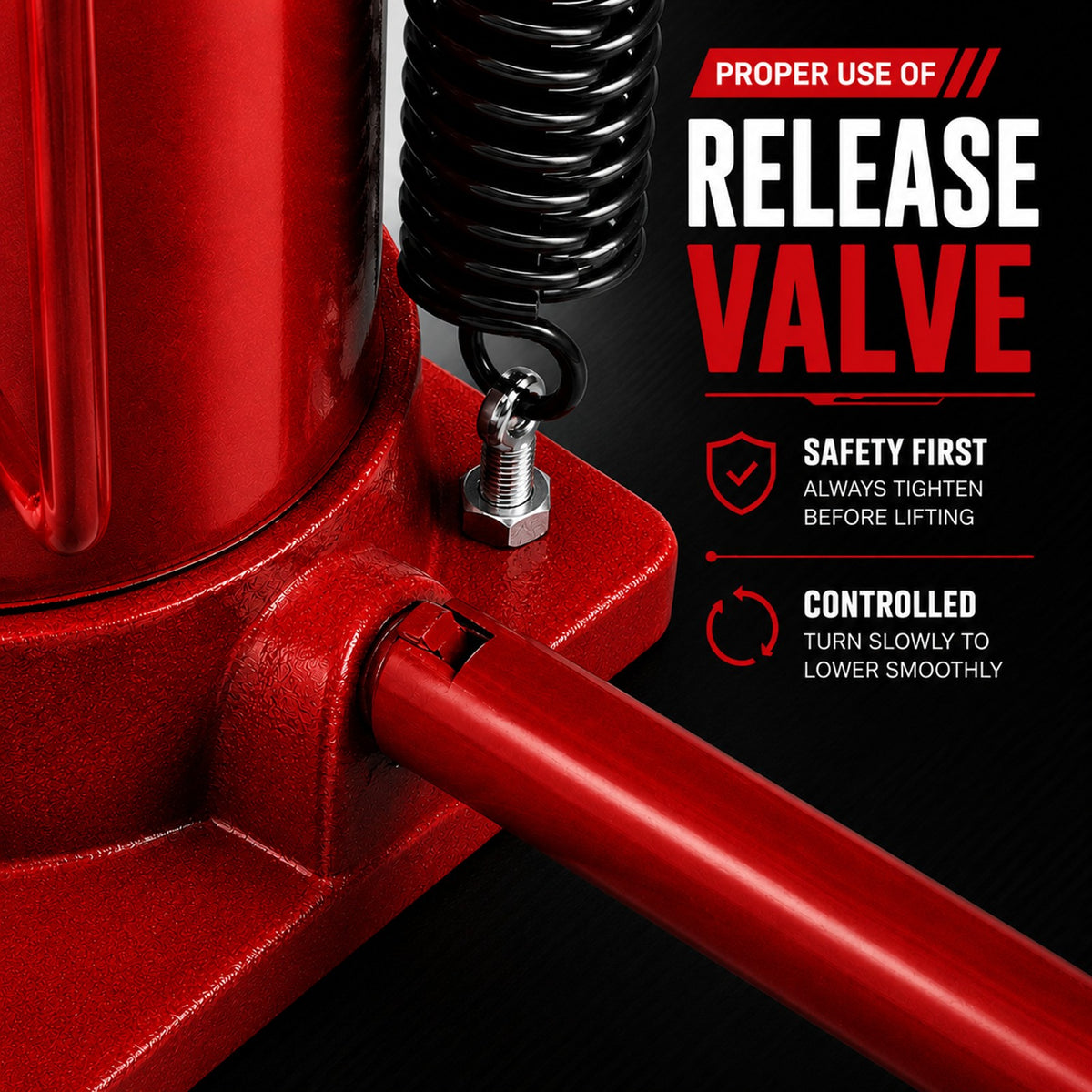 Fiernero 20 Ton Air & Manual Hydraulic Bottle Jack | Heavy-duty Car Lifter