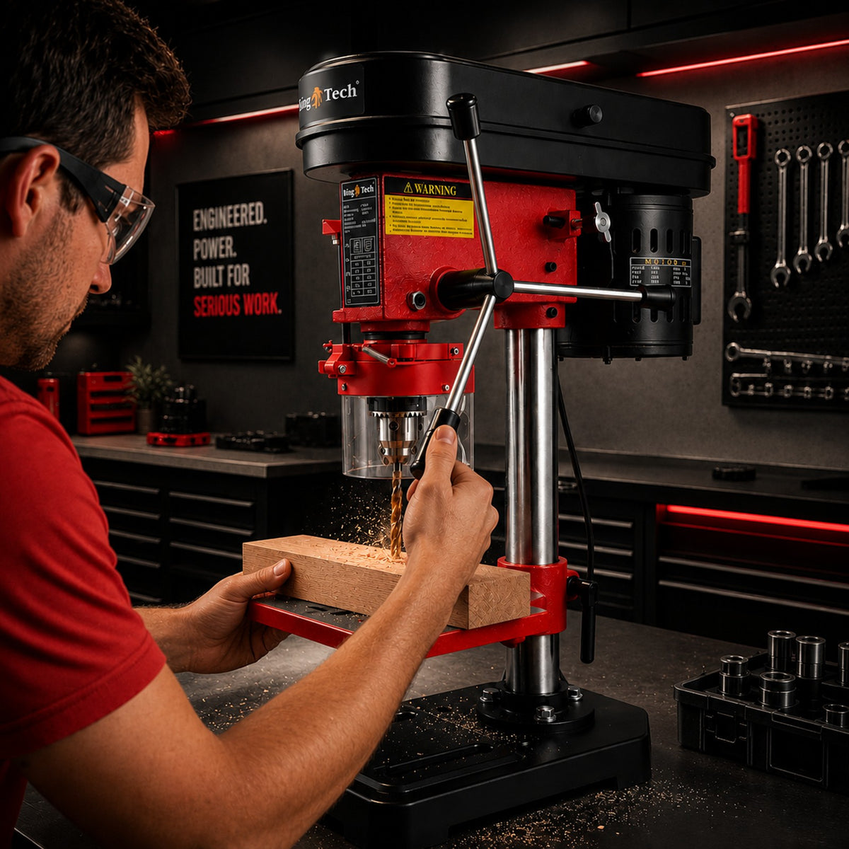 KingTech 450W Drill Press Bench Stand | 5 Variable Speed