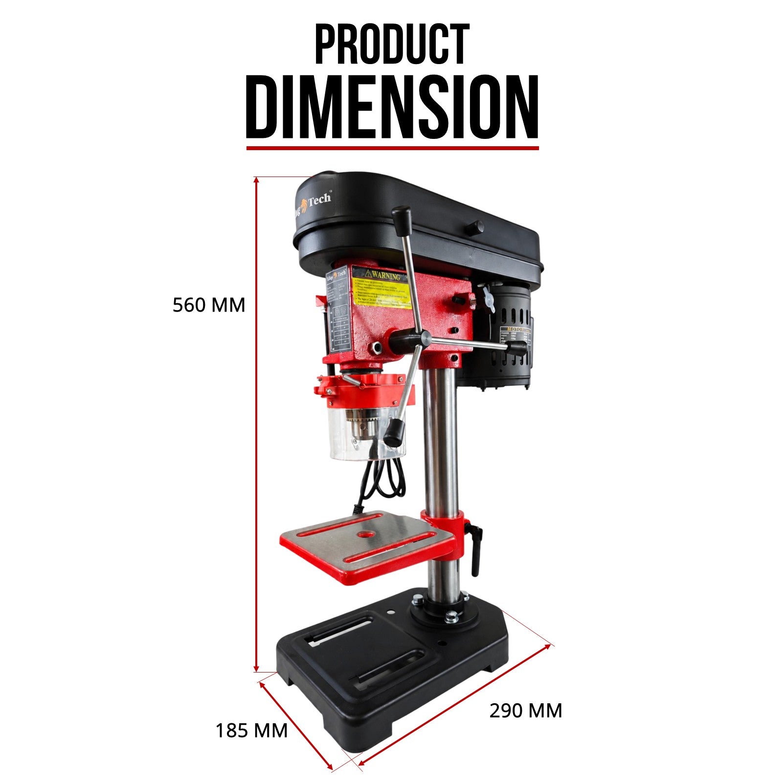 KingTech 450W Drill Press Bench Stand | 5 Variable Speed