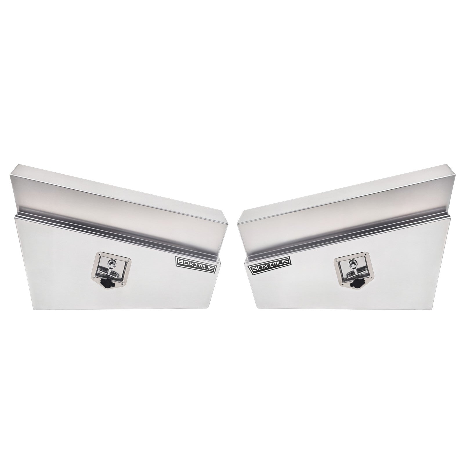Boximus 750mm Tapered Under Tray Ute Tool Boxes | Sealed Toolbox Aluminium Pair Set
