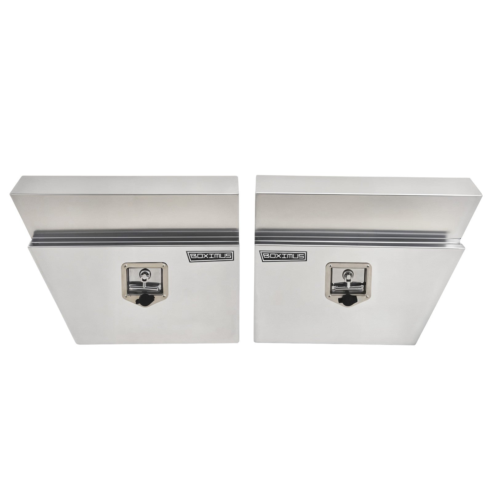 Boximus 600mm Tapered Under Tray Ute Tool Boxes | Sealed Toolbox Aluminium Pair Set