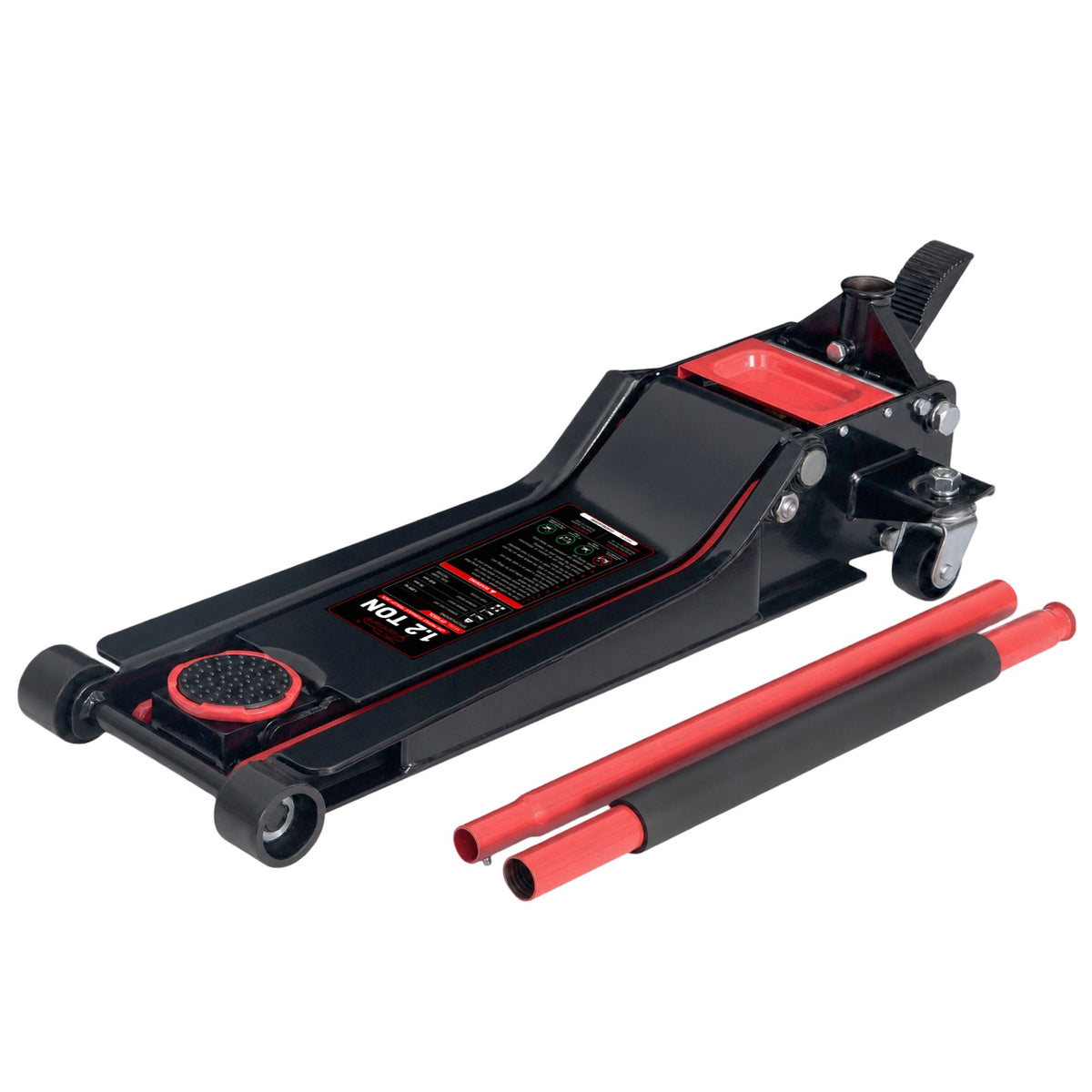 Fiernero 1.2 Ton Hydraulic Super Low Profile Car Floor Jack 70 - 620 mm | Dual Pump Quick-Lift