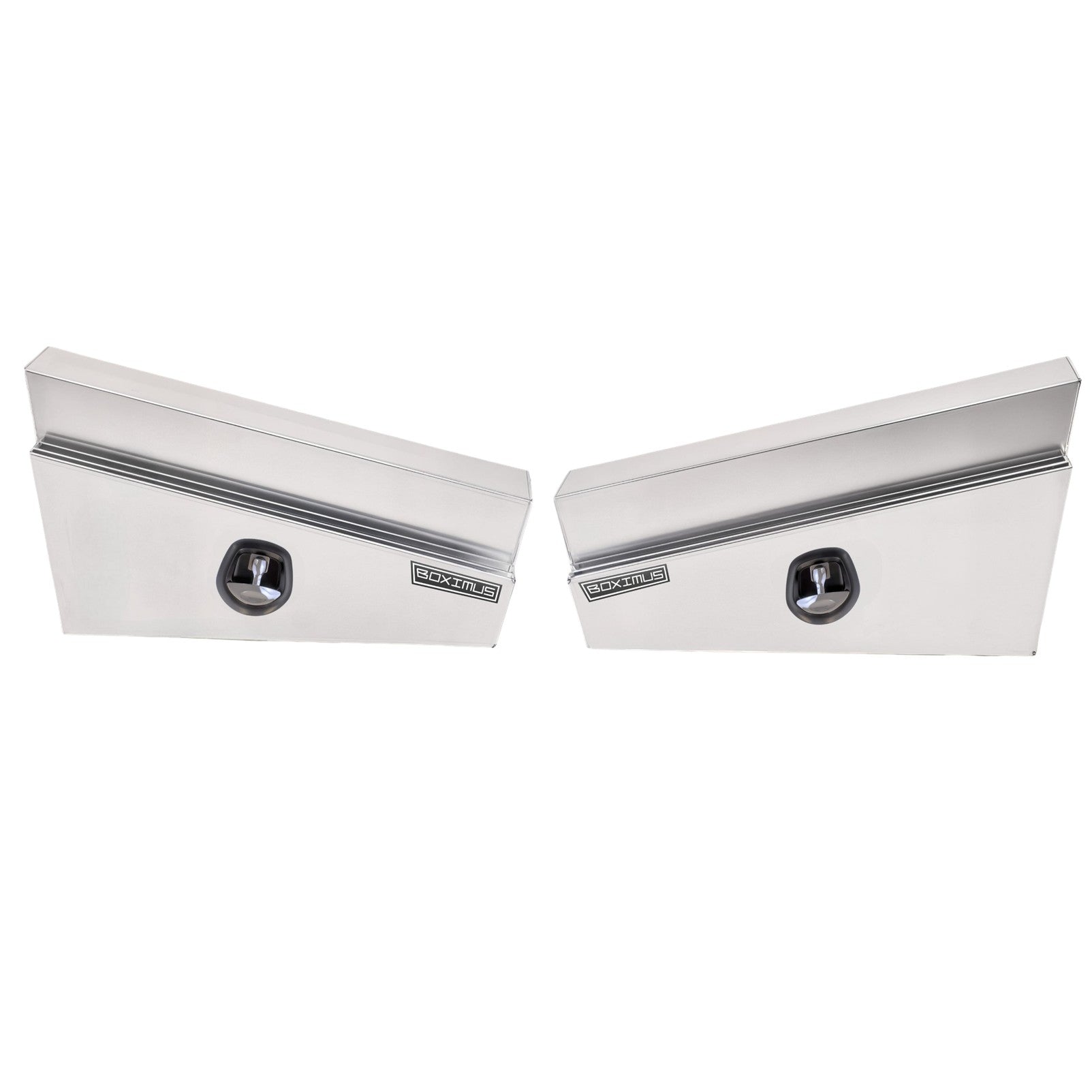 Boximus 900mm Tapered Under Tray Ute Tool Boxes | Sealed Toolbox Aluminium Pair Set