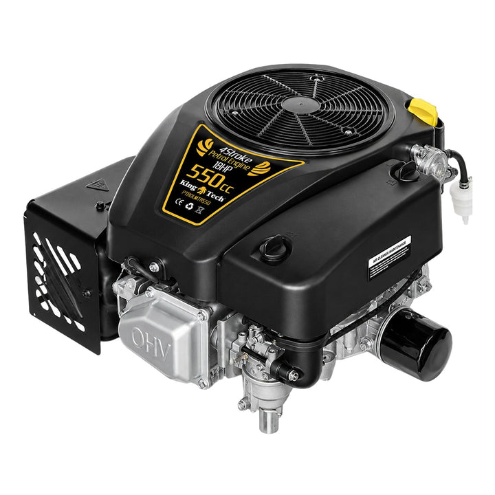 KingTech 18HP Vertical Shaft Engine | 550cc 4-Stroke OHV | Electric Start Motor Cast-Iron Bore