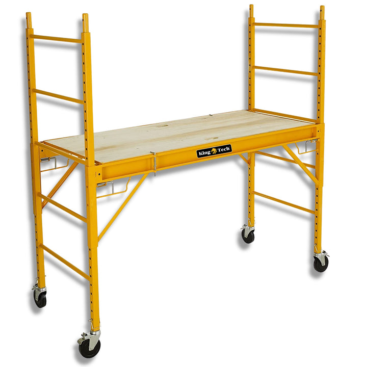 KingTech 2M Steel Mobile Scaffold Tower | Heavy Duty 450 KG Capacity Fits Doorways