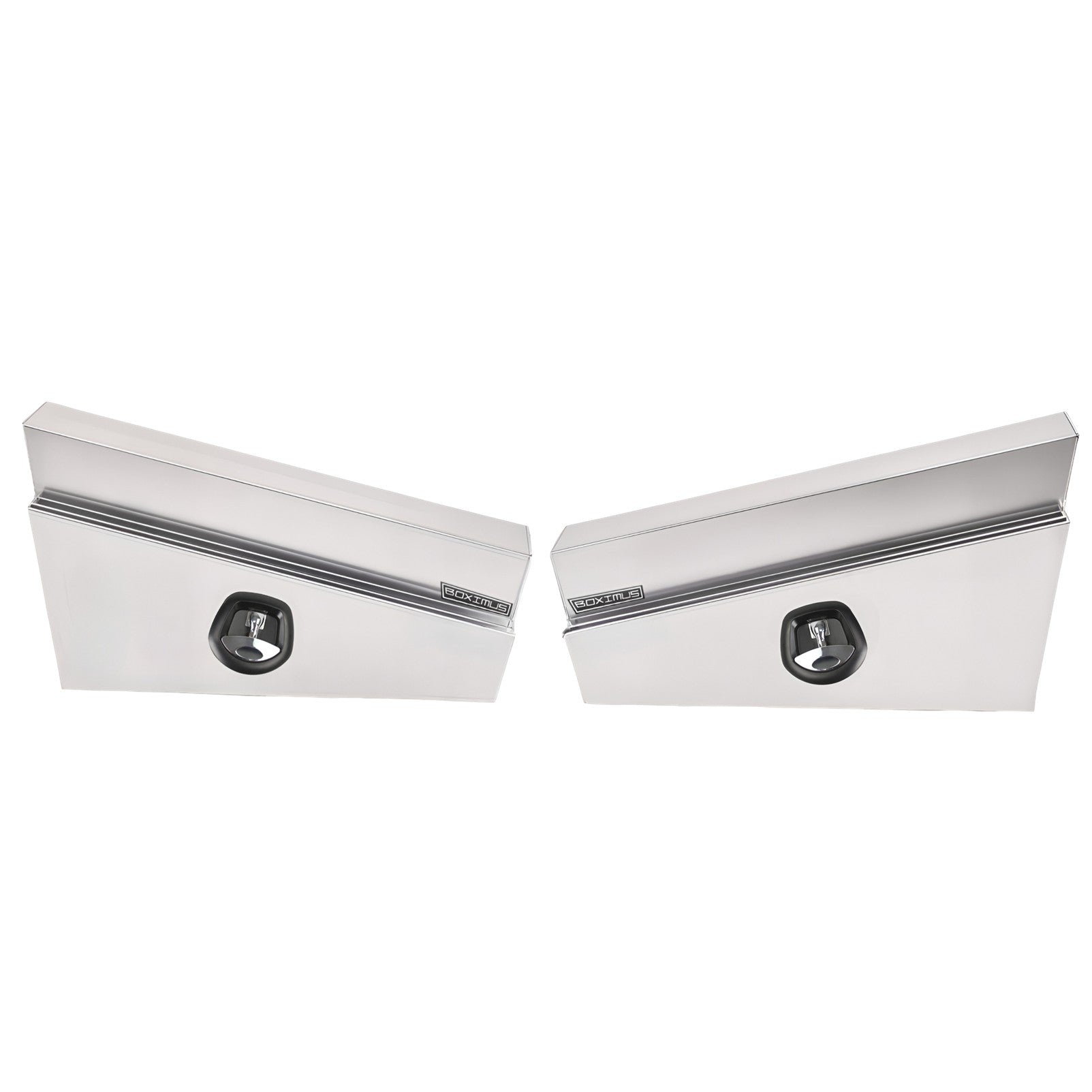 Boximus 900mm Tapered Under Tray Ute Tool Boxes | Sealed Toolbox Aluminium Pair Set
