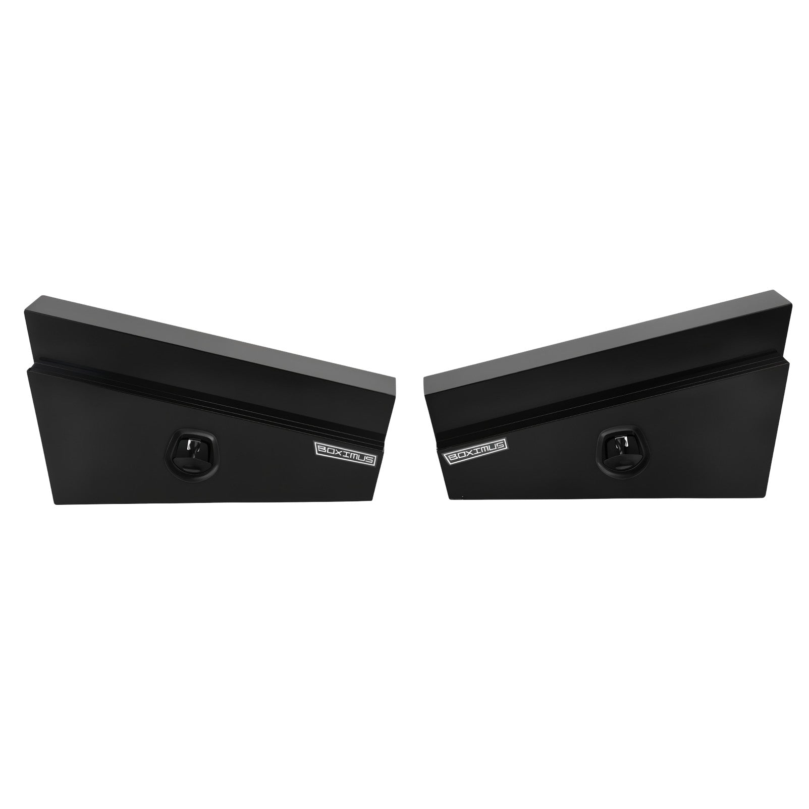 Boximus 900mm Steel Under Tray Ute Tool Box Pair | Black Powder-Coated & Sealed