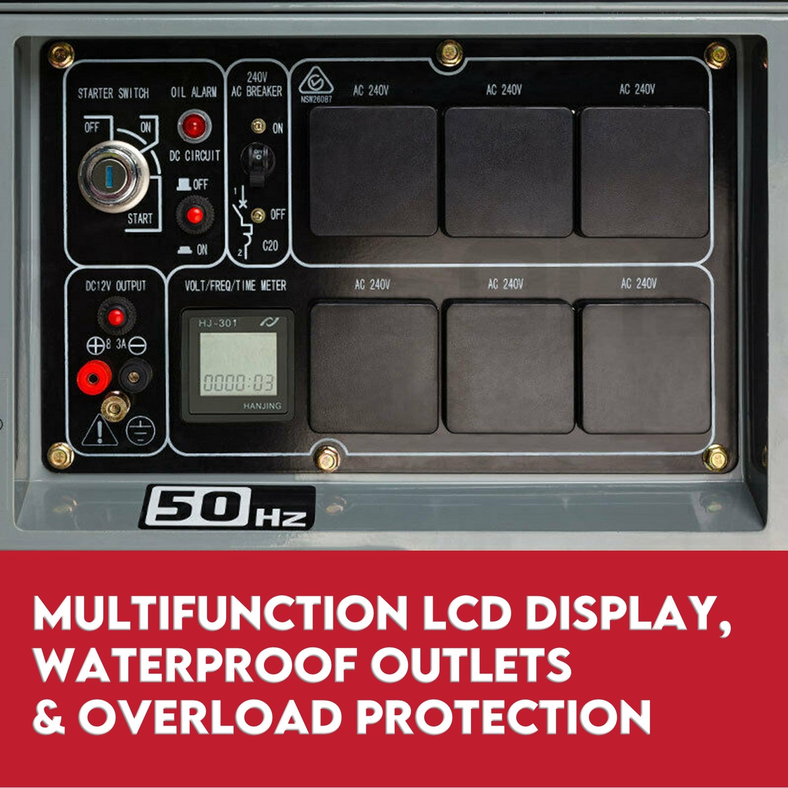 KingTech GTX68000 Silent Diesel Generator | 6kW Continuous Power | Electric Start & 74 dB