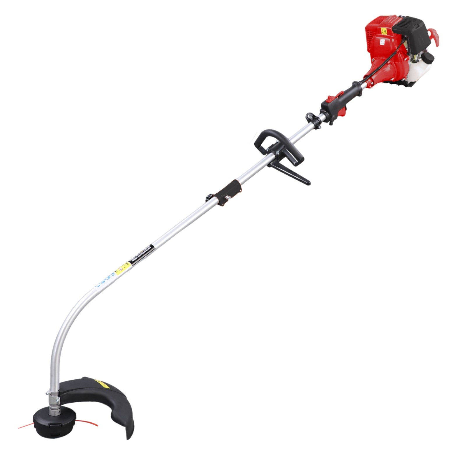 KingTech Curved  31cc 4-Stroke Shaft Whipper Snipper | Lightweight Line Trimmer, No Oil Mix