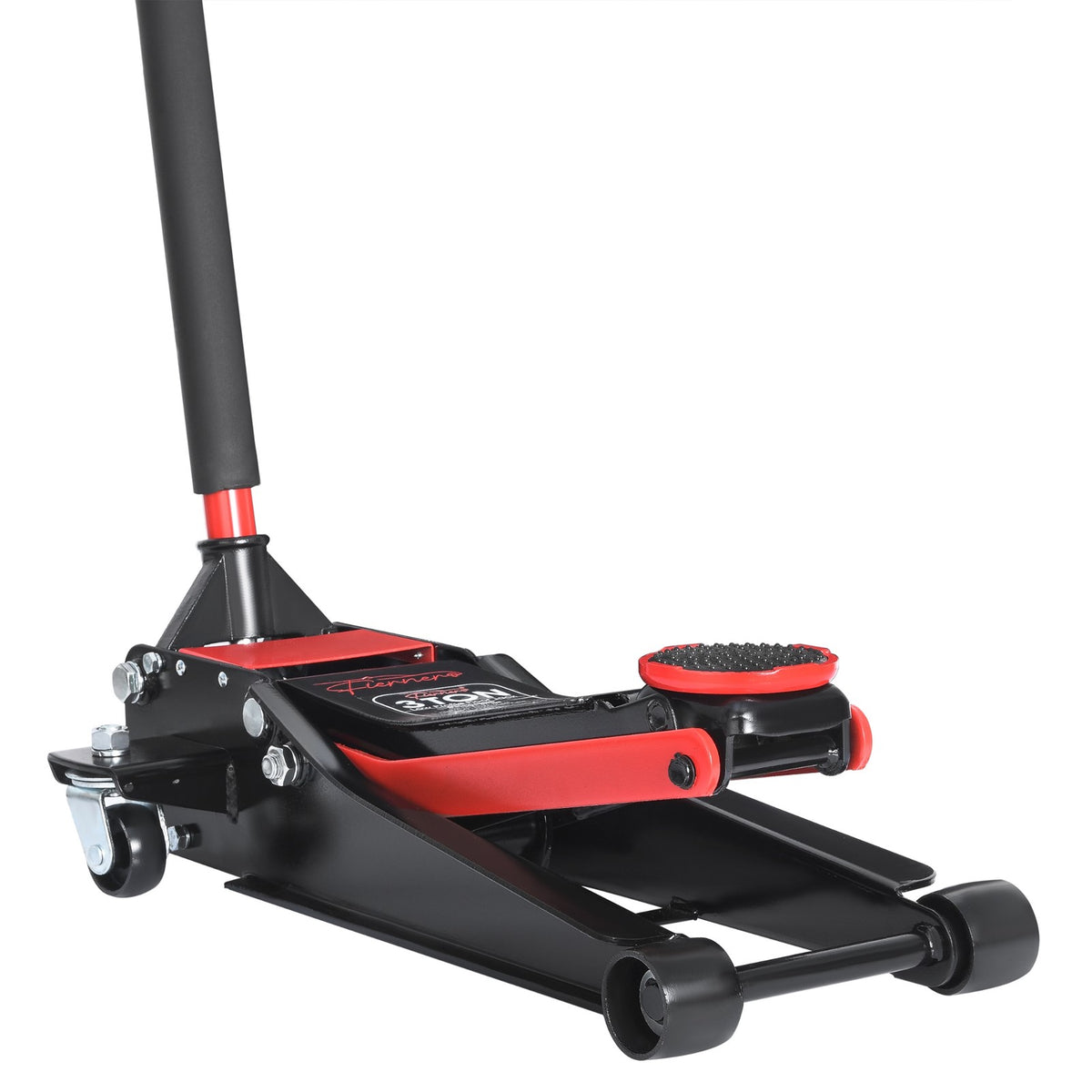 Fiernero 3 Ton Hydraulic Super Low Profile Trolley Car Floor Jack w/ Dual Quick-Lift Pump