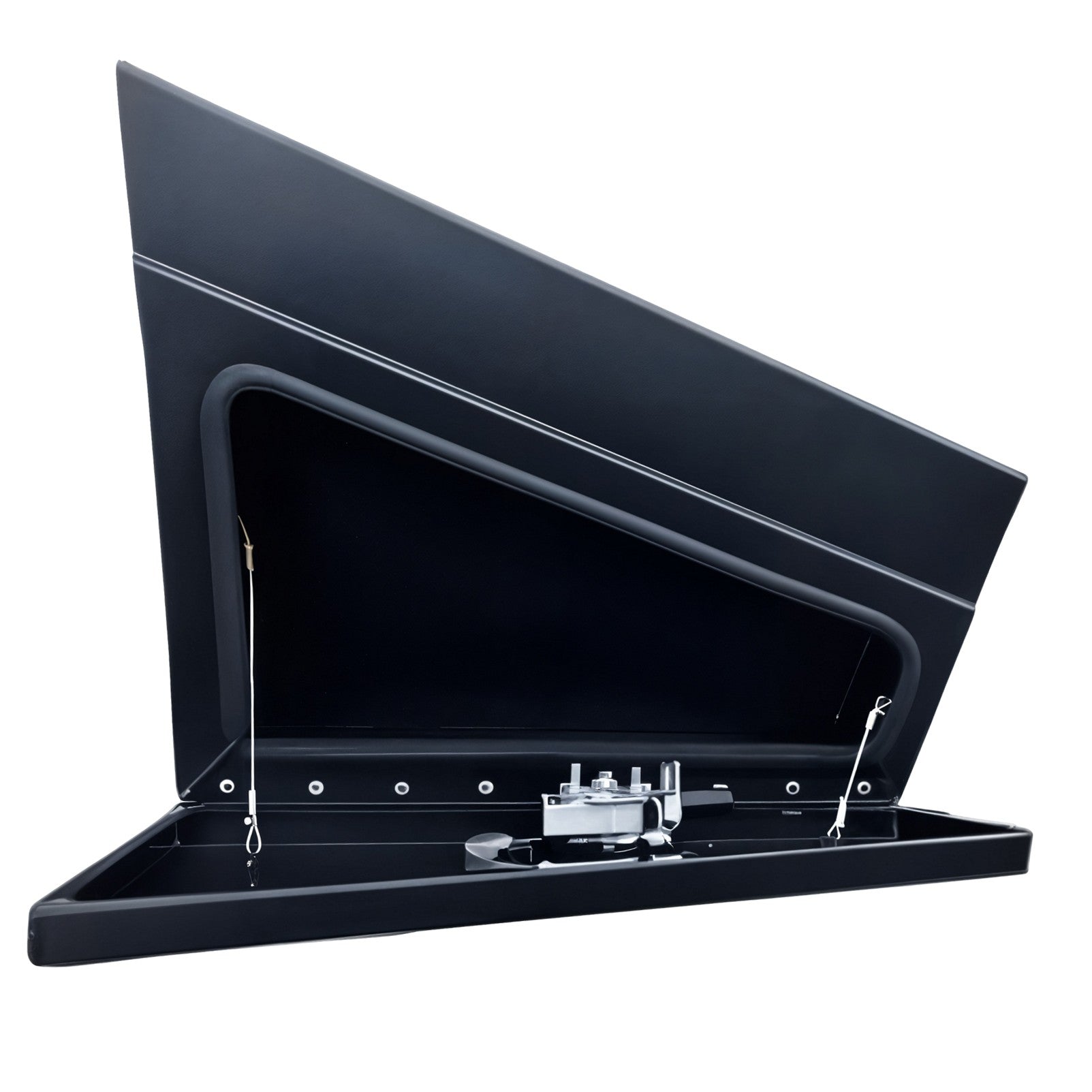 Boximus 600mm Black Aluminium Under Tray Ute Tool Boxes | 1.5mm Sealed Toolbox Pair Set