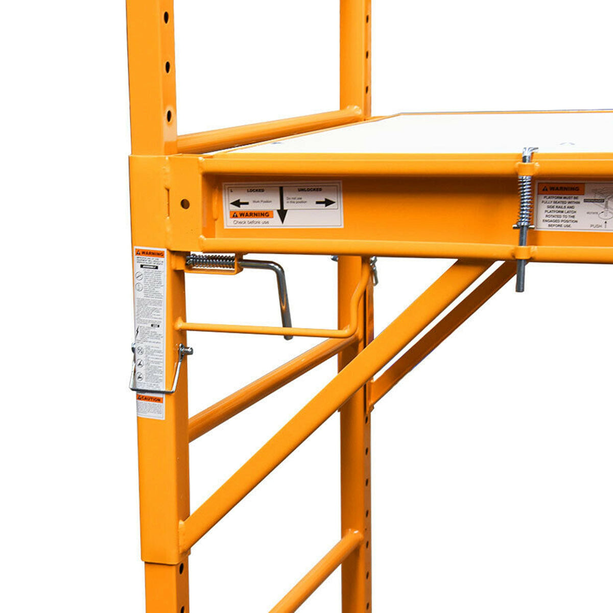 KingTech 2M Steel Mobile Scaffold Tower | Heavy Duty 450 KG Capacity Fits Doorways