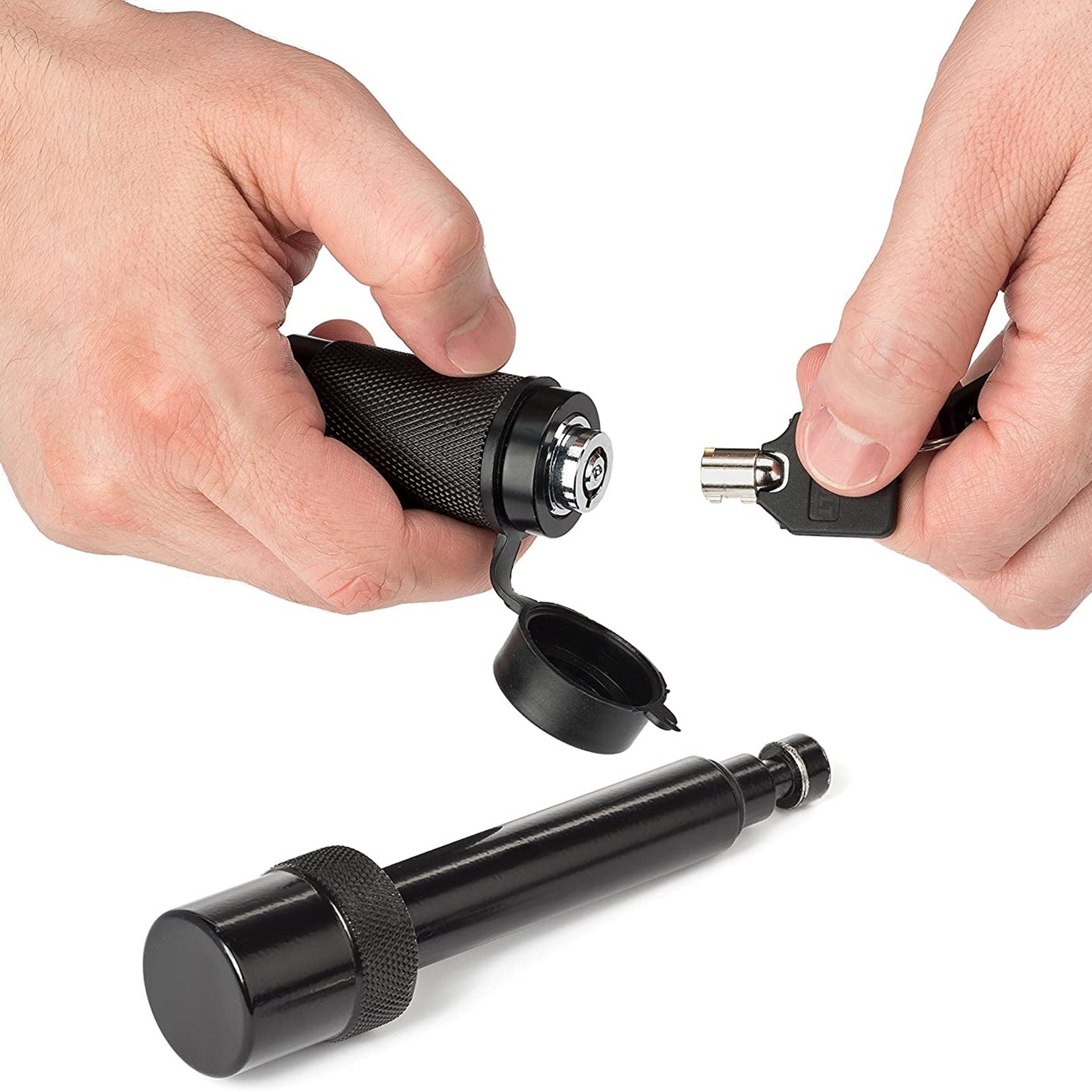 Adjustable Tow Bar Hitch - Black Towbar Ball