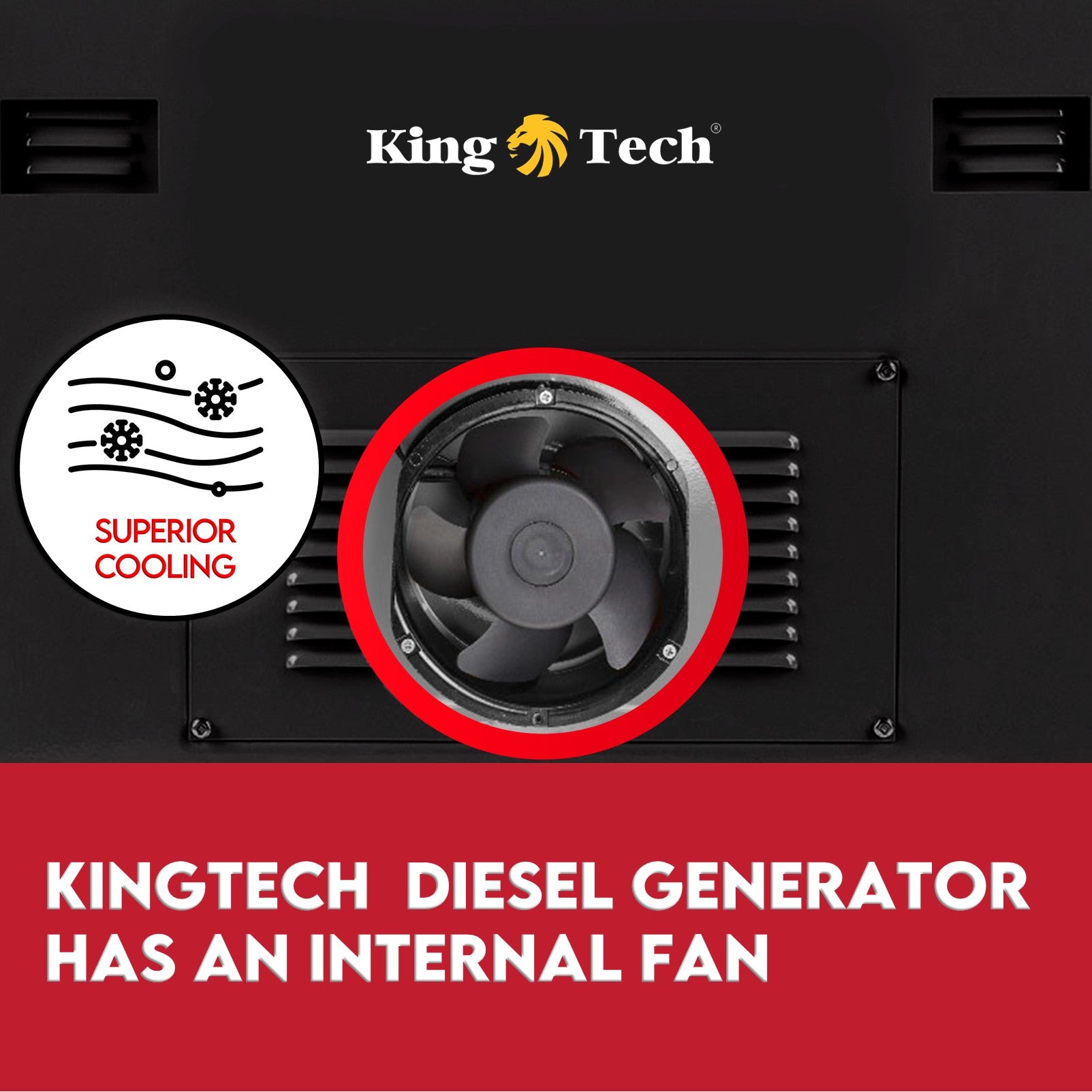 KingTech GTX68000 Silent Diesel Generator | 6kW Continuous Power | Electric Start & 74 dB