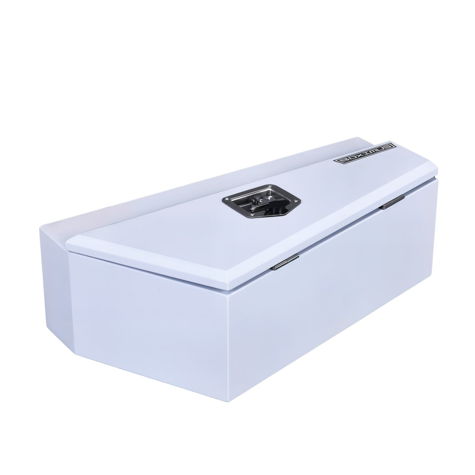 Boximus 750mm Steel Under Tray Ute Tool Box Pair | White Powder-Coated & Sealed