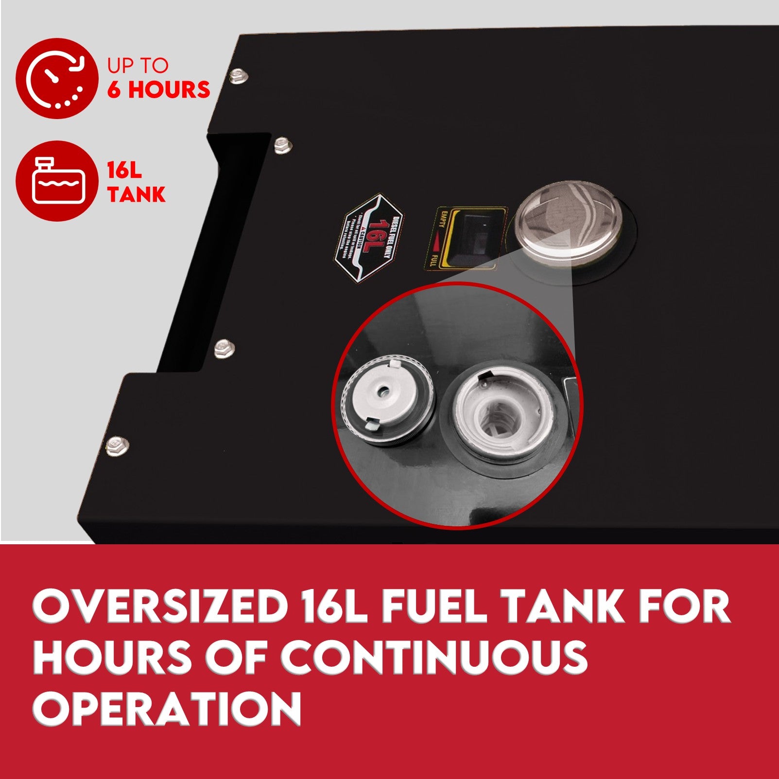 KingTech GTX69000 6kW Continuous Silent Diesel Generator 8.4 kVA Output Electric Start