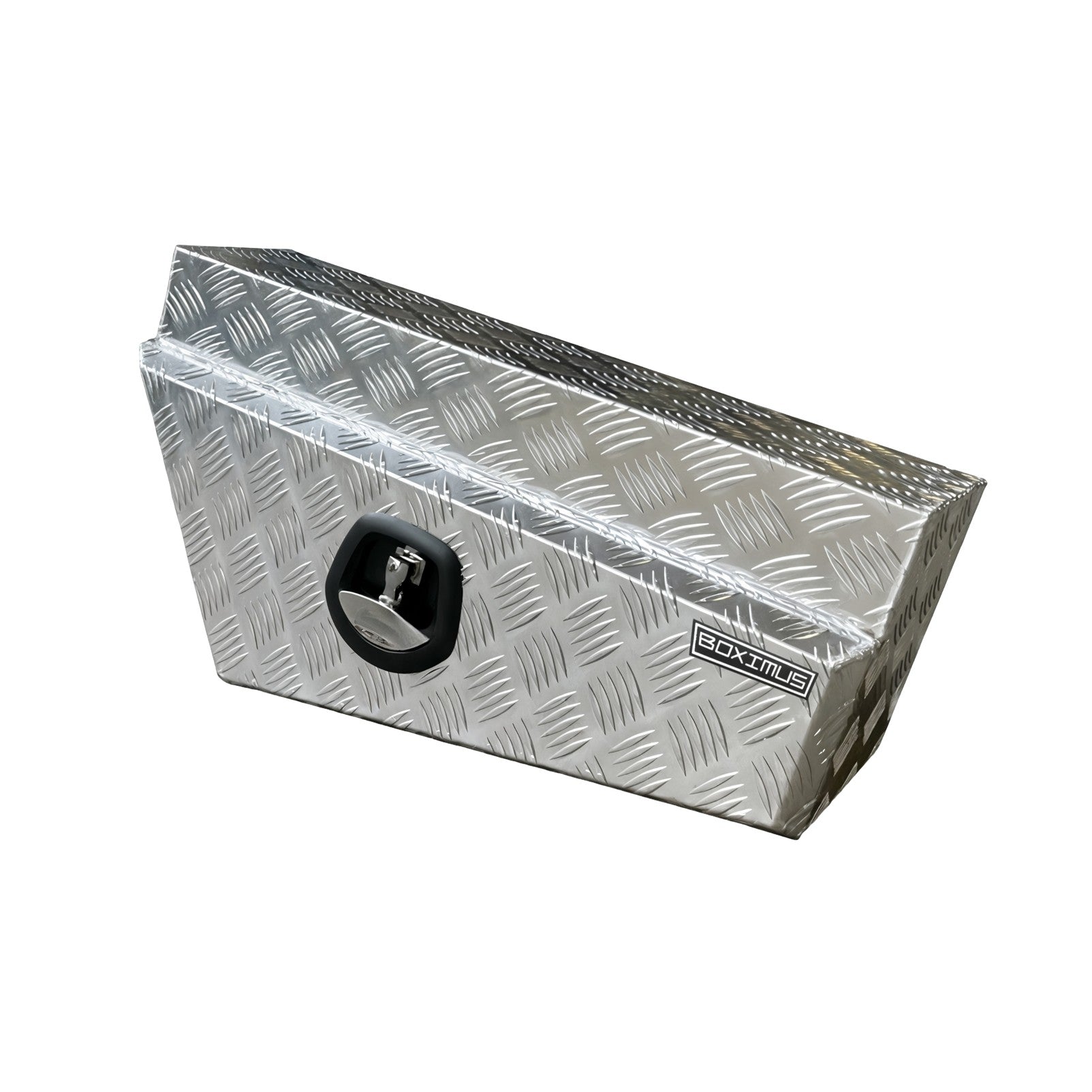 Boximus 750mm Checker Plate Under Tray Ute Tool Boxes | Sealed Toolbox Checker Pair Set