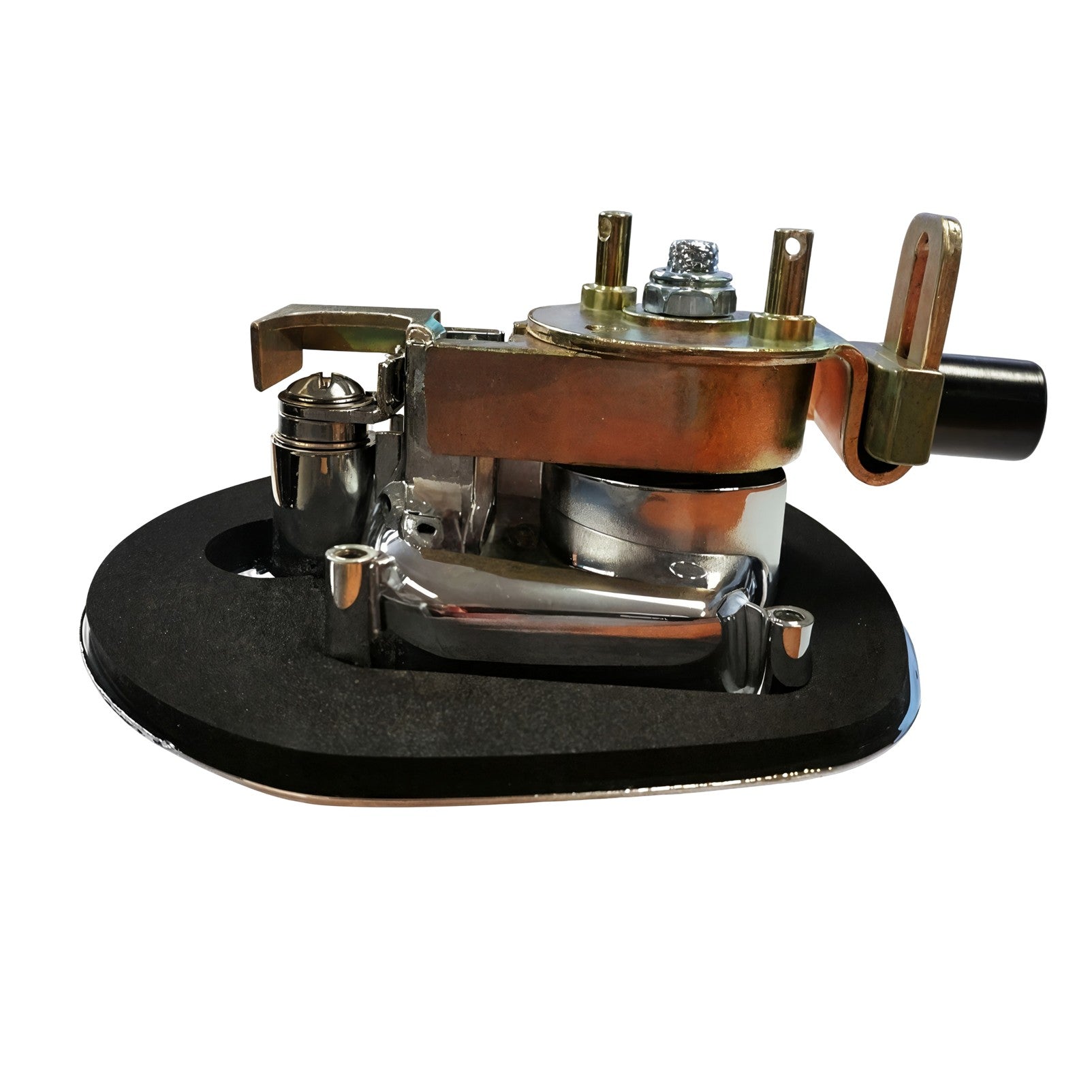 Chrome Heavy-Duty Compression Whale Tail Lock for Toolbox | Dual-Keyed for Ute Canopy