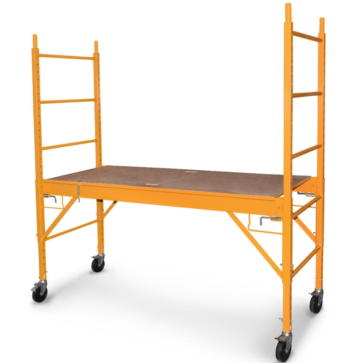 KingTech 2M Steel Mobile Scaffold Tower | Heavy Duty 450 KG Capacity Fits Doorways