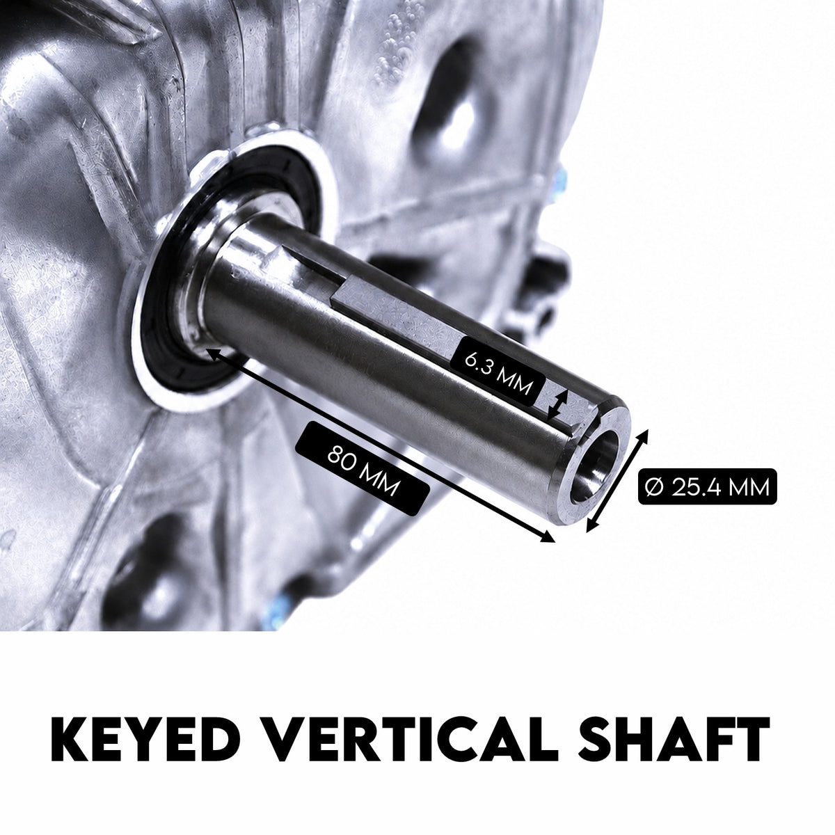 KingTech 16HP Vertical Shaft Engine | 450cc 4-Stroke OHV | Cast-Iron Bore Electric Start Motor