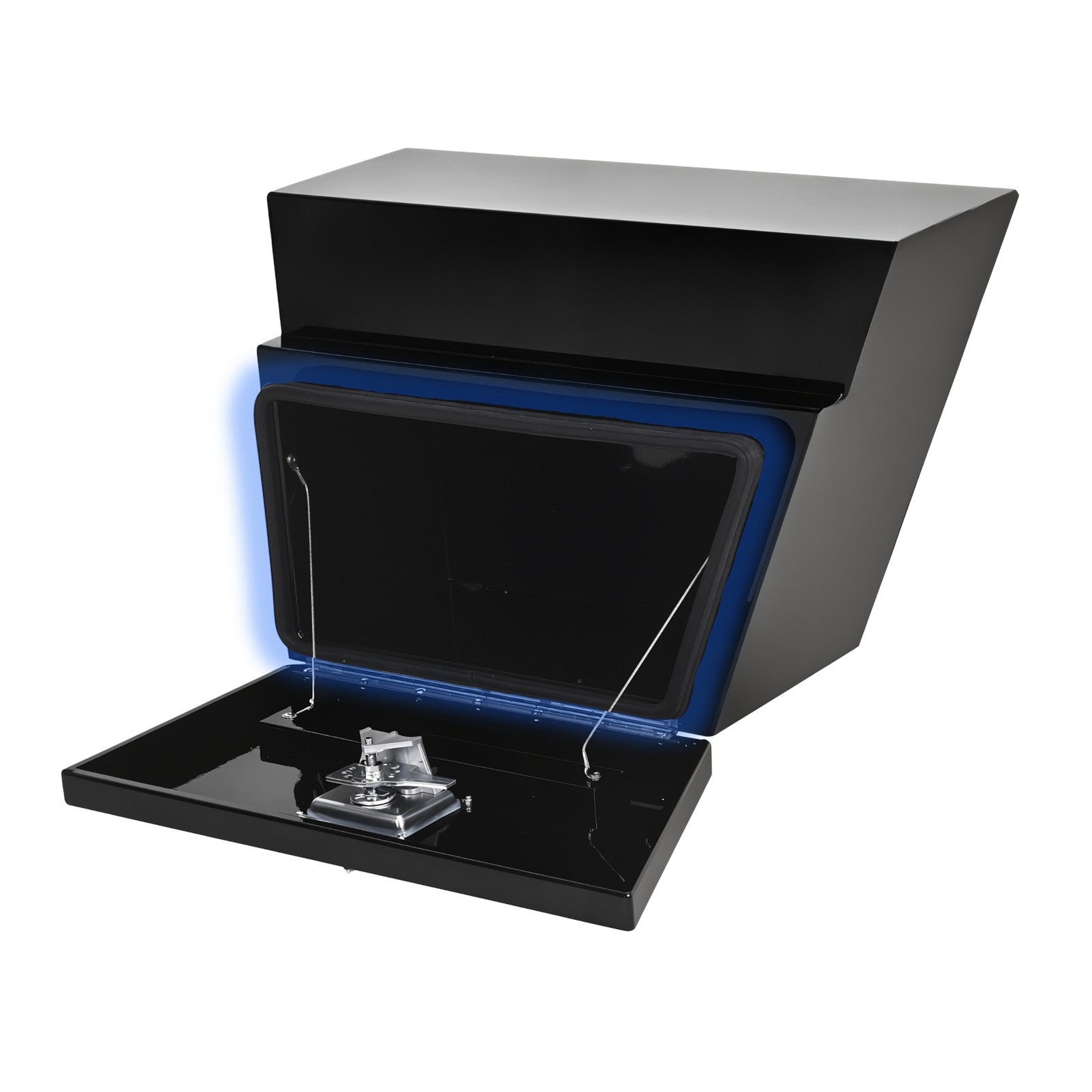 Boximus 600mm Black Aluminium Under Tray Ute Tool Boxes | 2mm Sealed Toolbox Pair Set