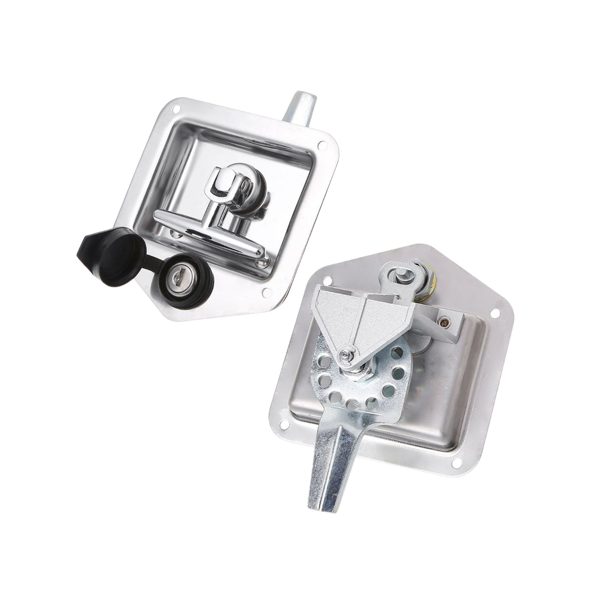 Chrome 2.5mm Aluminium Checker Plate Toolbox for Ute & Trailer Storage | Gas Struts & T-Lock