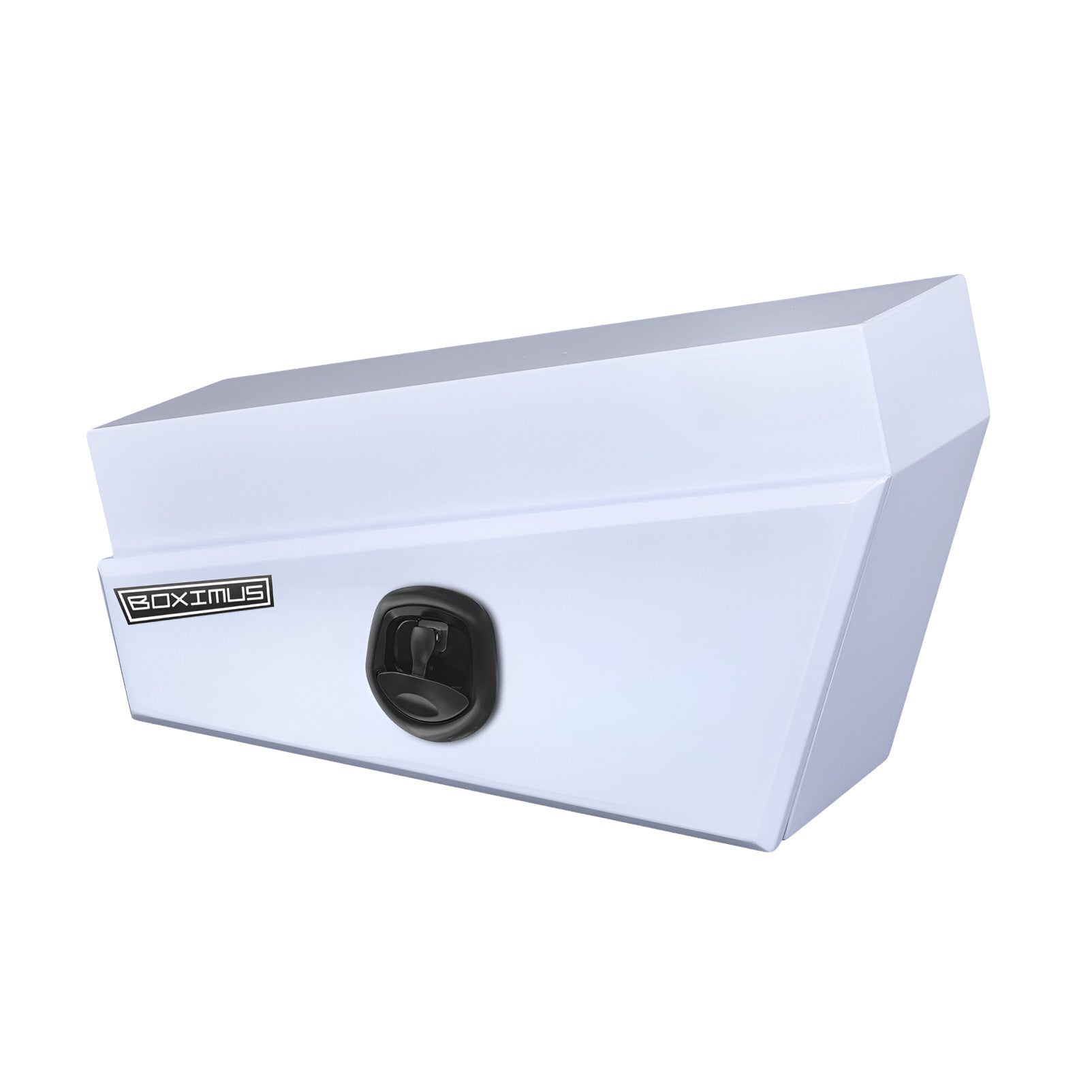 Boximus 750mm Aluminium Under Tray Ute Tool Box Pair | White Powder-Coated & Sealed