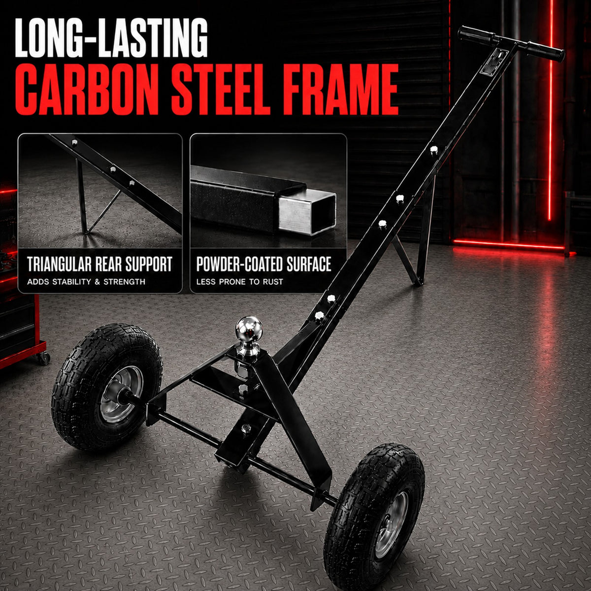 Fiernero Trailer Dolly 600lbs | Utility Camper Steel Hand Dolly Wheel