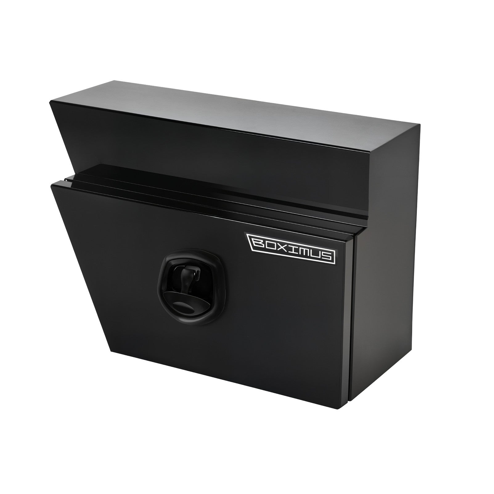 Boximus 600mm Black Aluminium Under Tray Ute Tool Boxes | 2mm Sealed Toolbox Pair Set