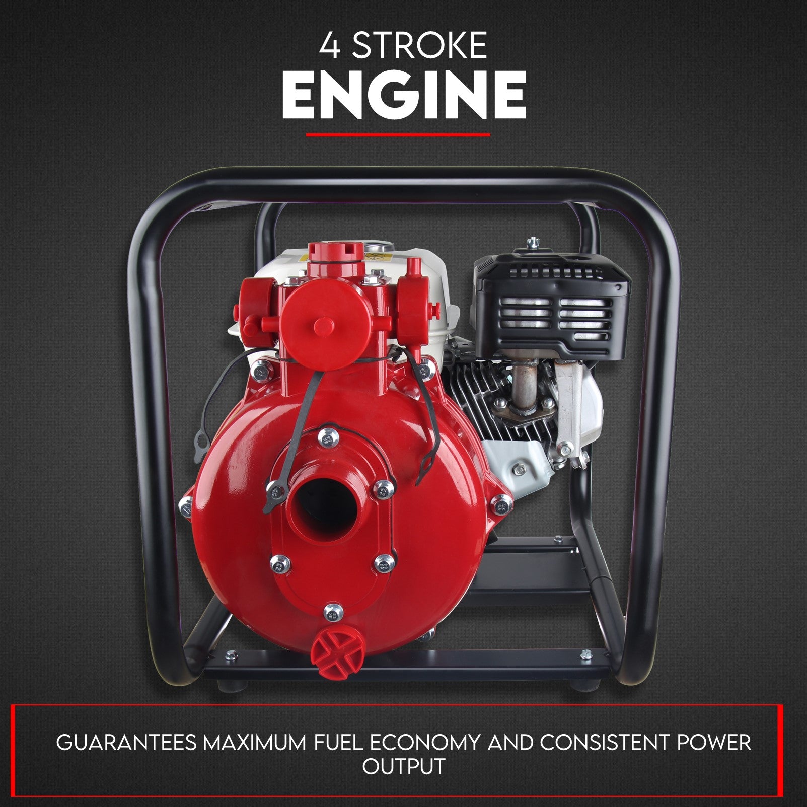 Portable 4-Stroke Petrol Water Pump 6.5HP Honda GP200