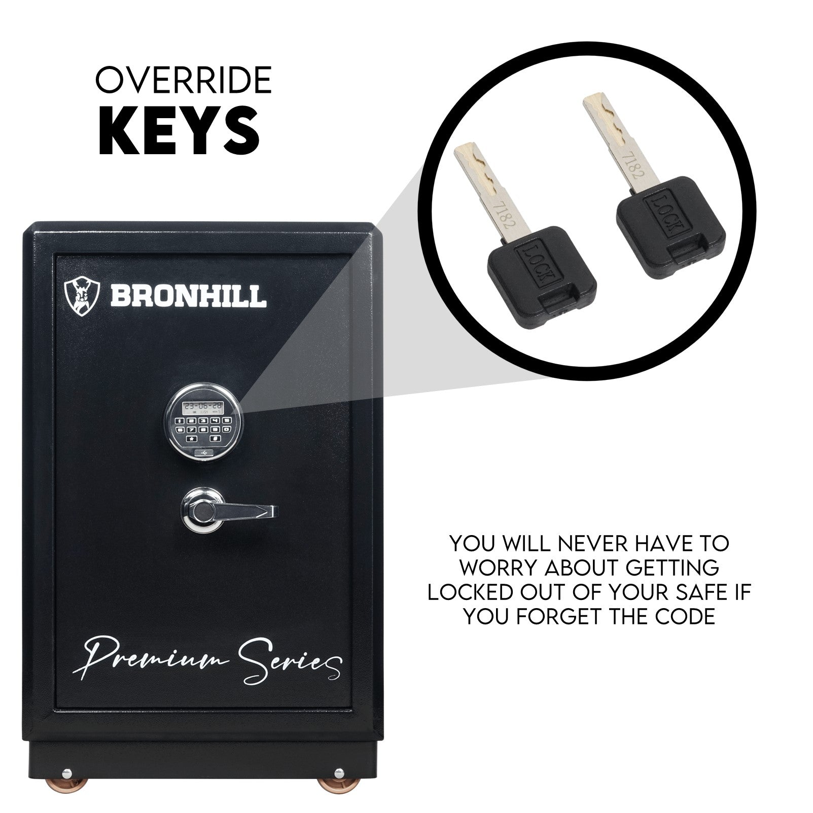 Fireproof Safe 80L - Digital Key lock Security
