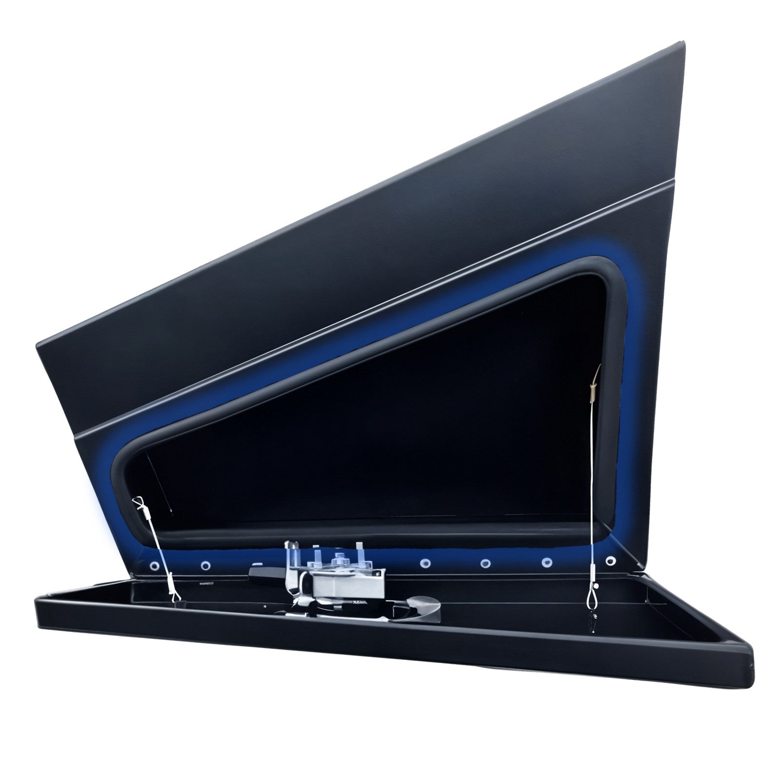 Boximus 600mm Black Aluminium Under Tray Ute Tool Boxes | 1.5mm Sealed Toolbox Pair Set