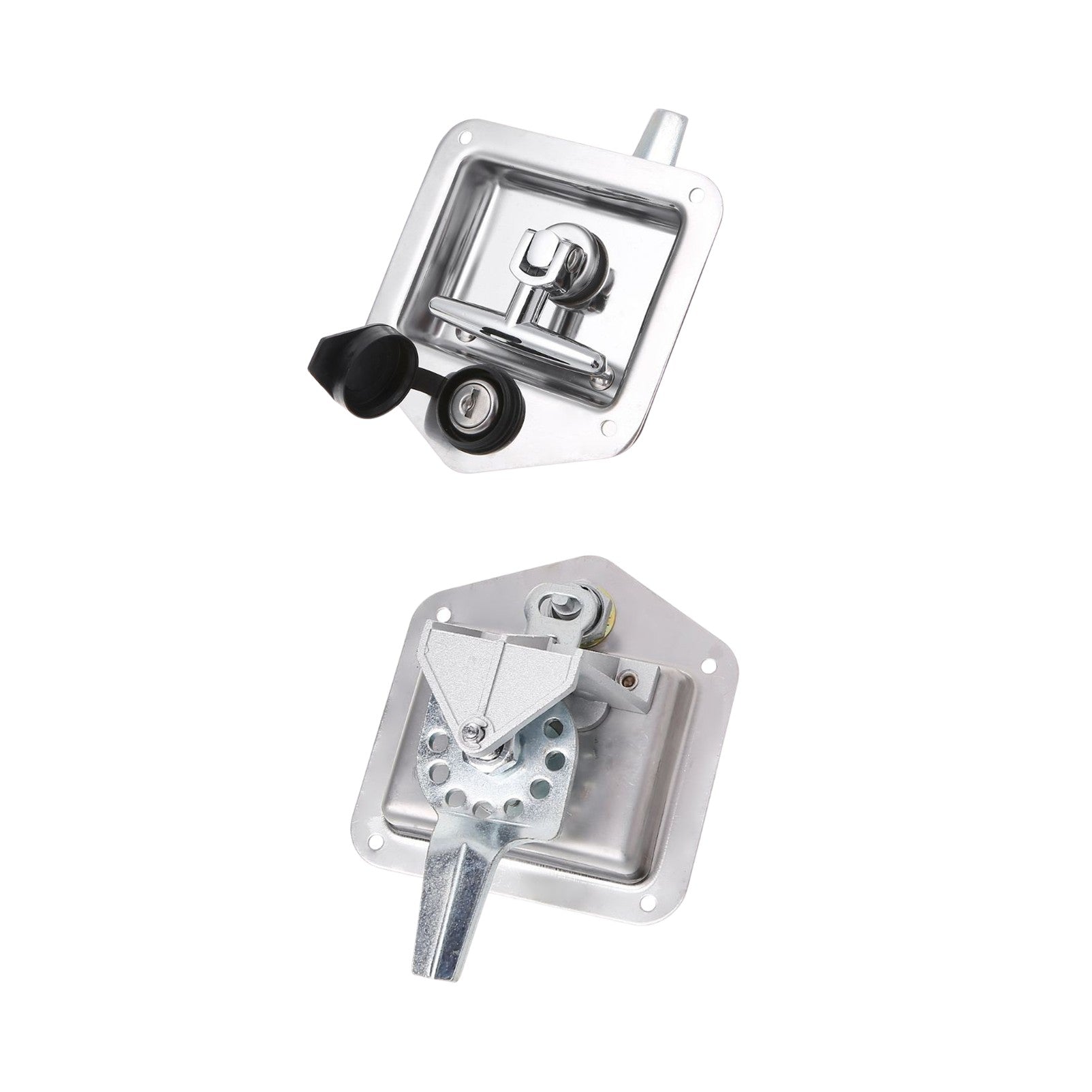 Black 2.5mm Aluminium Checker Plate Secure Generator Toolbox | Gas Struts & T-Locks