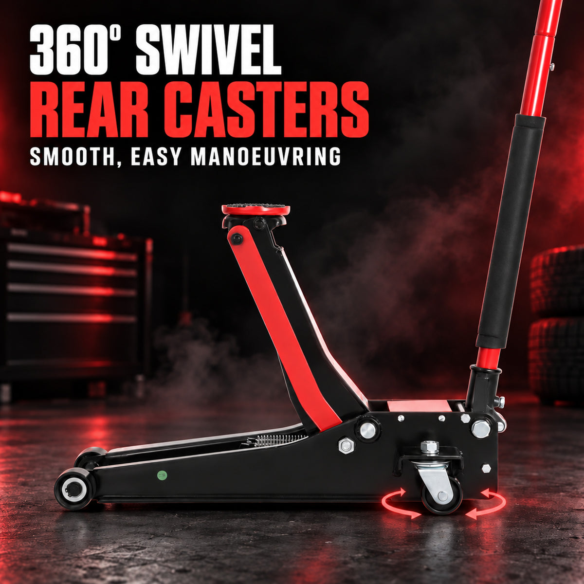 Fiernero 2 Ton Super Low Profile Hydraulic Jack | Dual Pump Quick-Lift | 78mm Min - 505mm Max