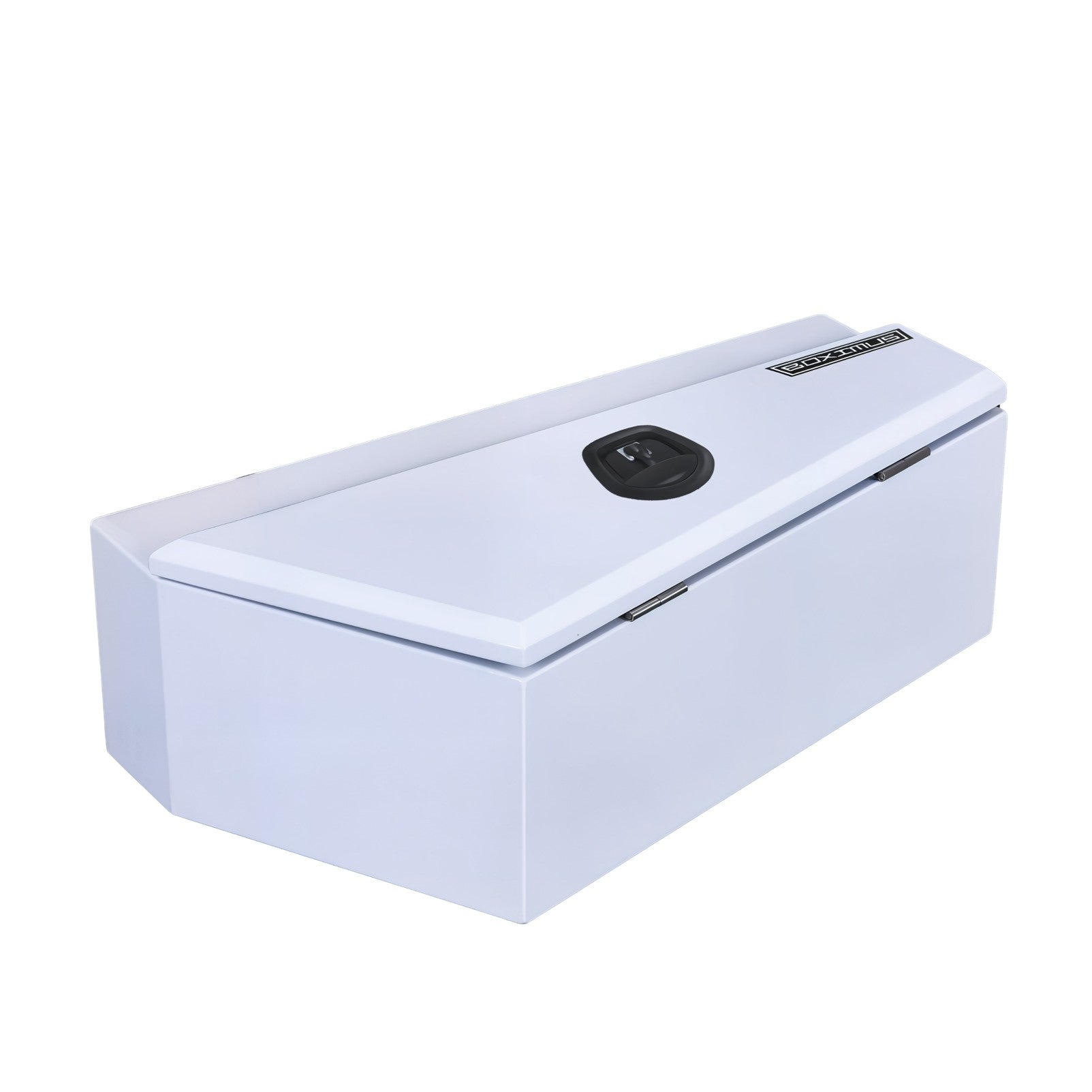 Boximus 750mm Aluminium Under Tray Ute Tool Box Pair | White Powder-Coated & Sealed